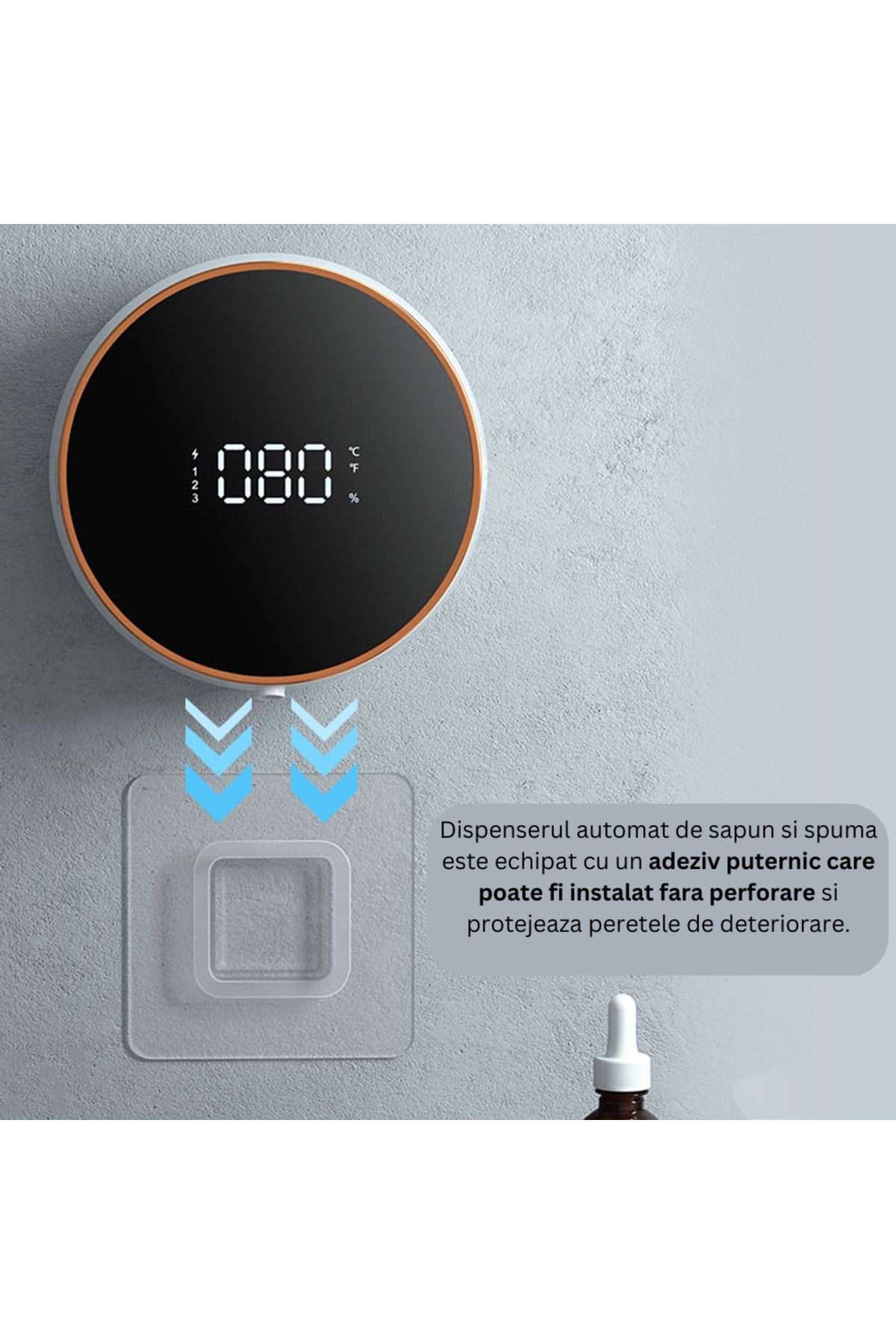 CLAUSTEEL-Auto Foam Dispenser, Touch Sensor, LED Display, Battery & Foam Level Indicator 6