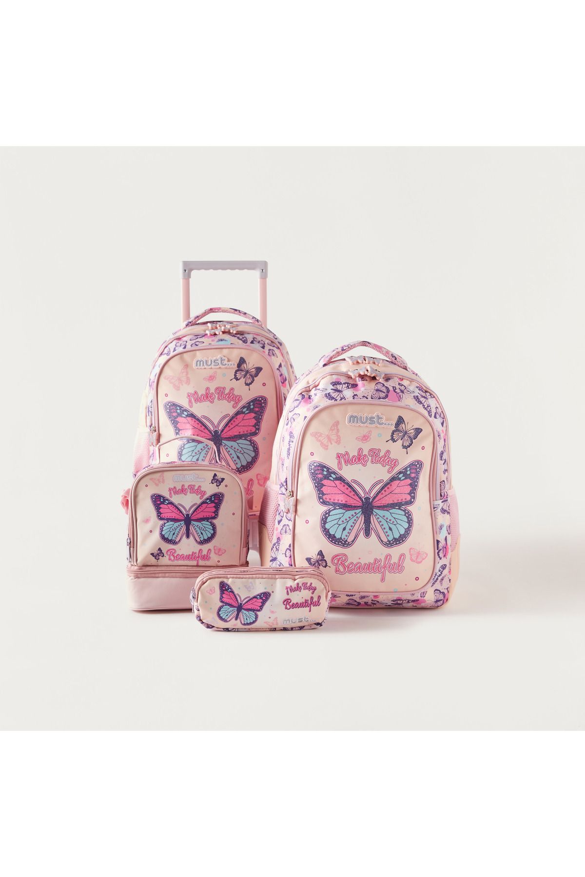 MUST-Butterfly Print Lunch Bag with Adjustable Strap and Top Handle 6