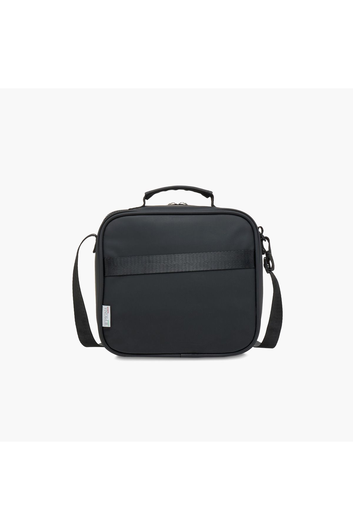 Monocrom-Monocromo Solid Lunch Bag with Adjustable Strap and Zip Closure 4
