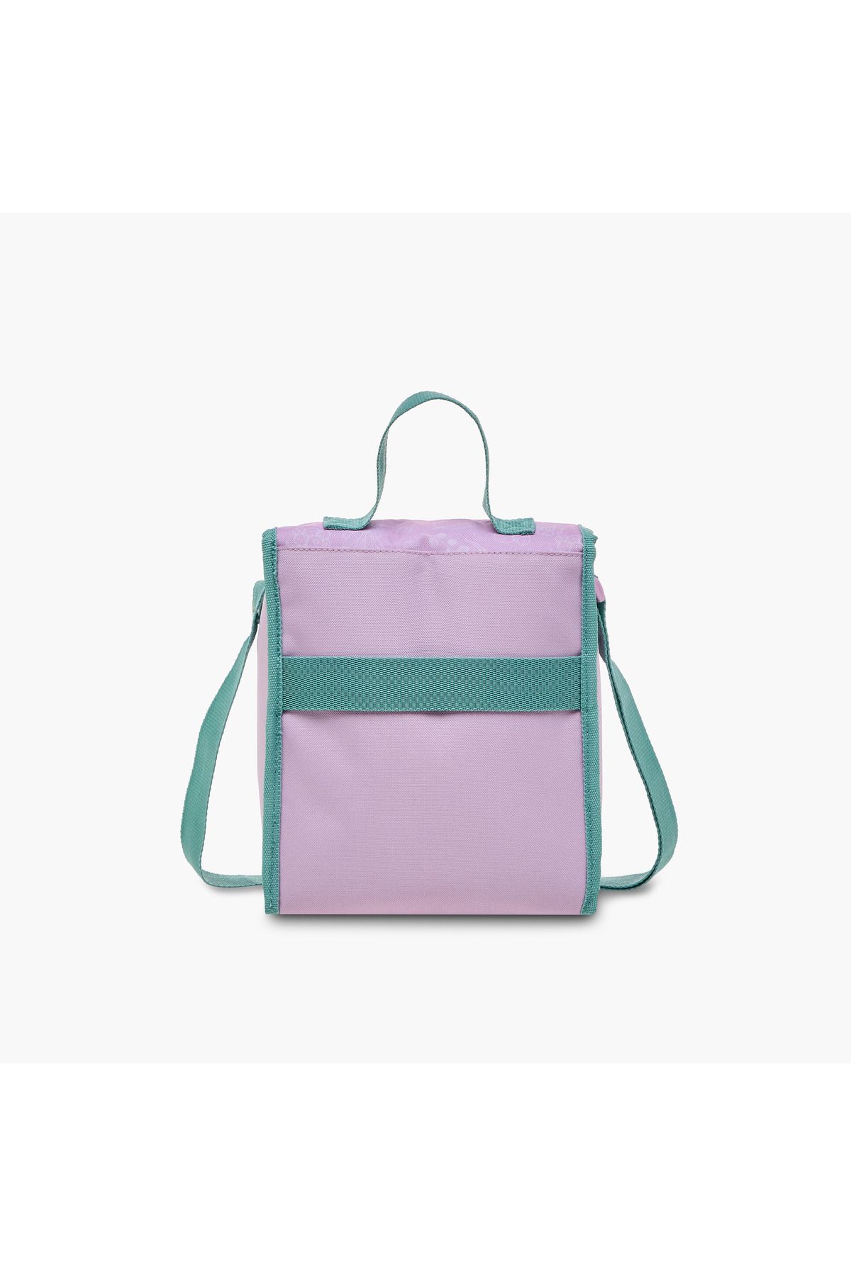 Roll-Road Floral Print Lunch Bag with Handle and Side Release Buckle Closure 3