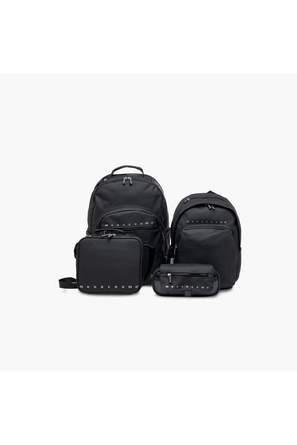 Monocrom-Monocromo Solid Lunch Bag with Adjustable Strap and Zip Closure 6