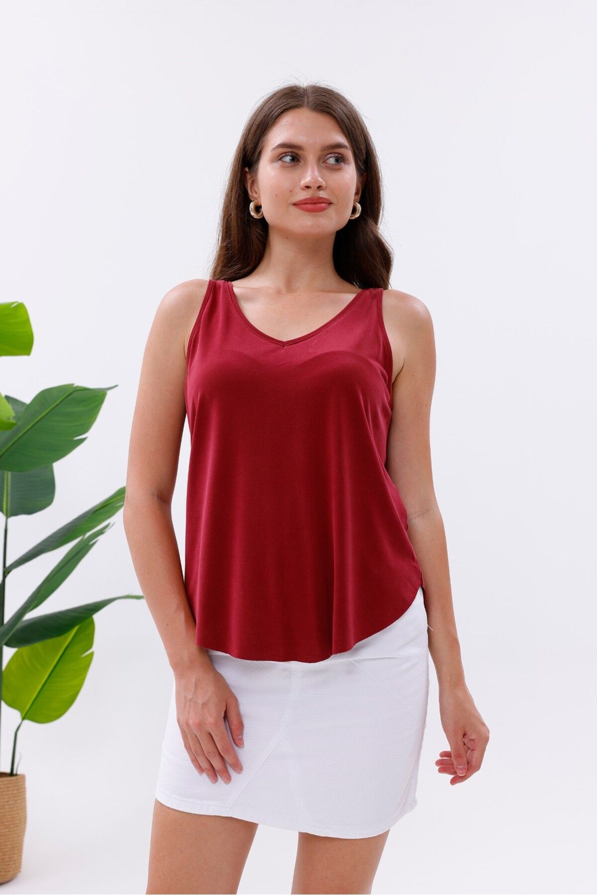 Pulli Collection-Lycra Modal Fabric V-Neck Undershirt 2