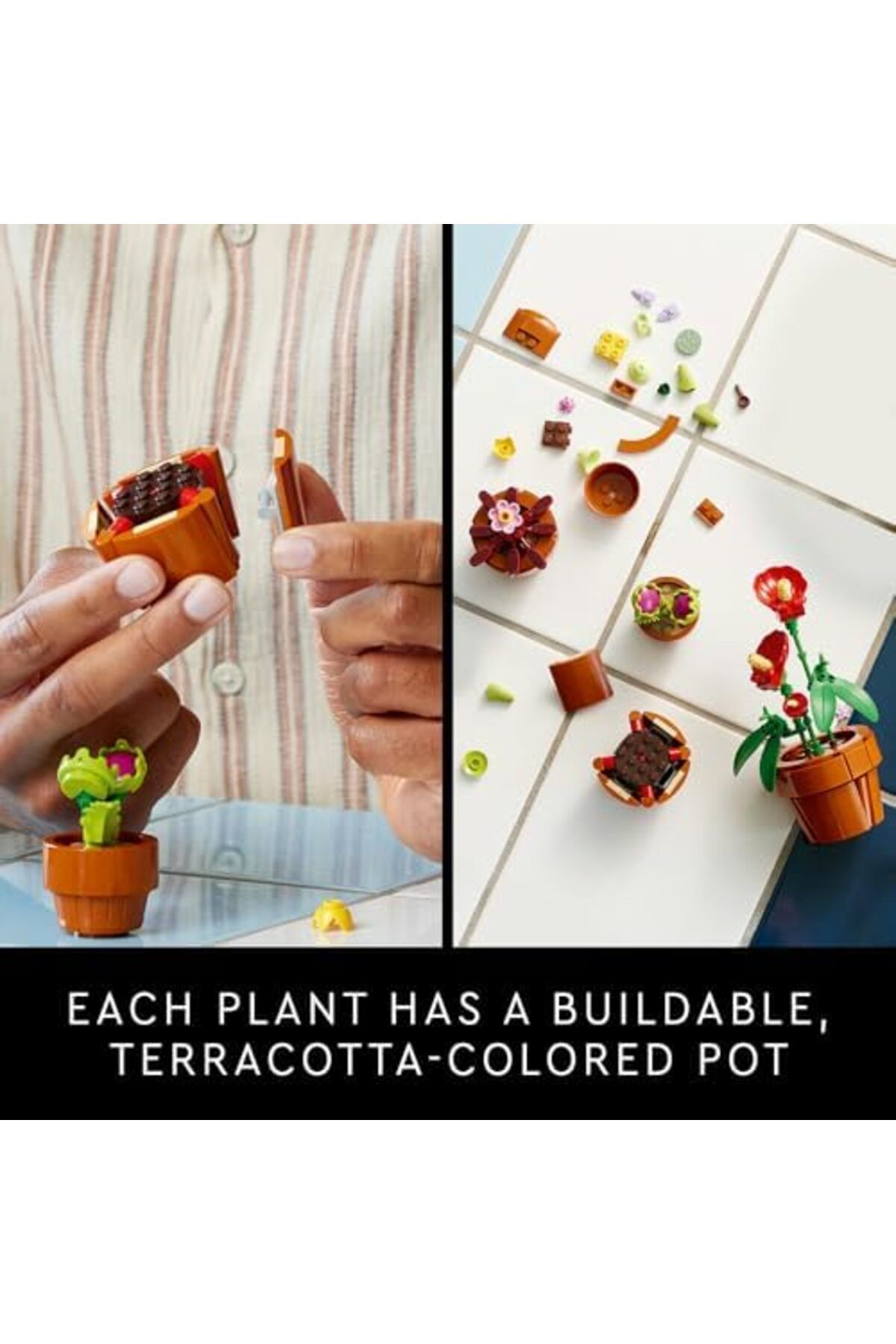 LEGO-Botanicals Tiny Plants Set - Gifts for Mother's Day with 9 Potted Artificial Plants for Indoors 6