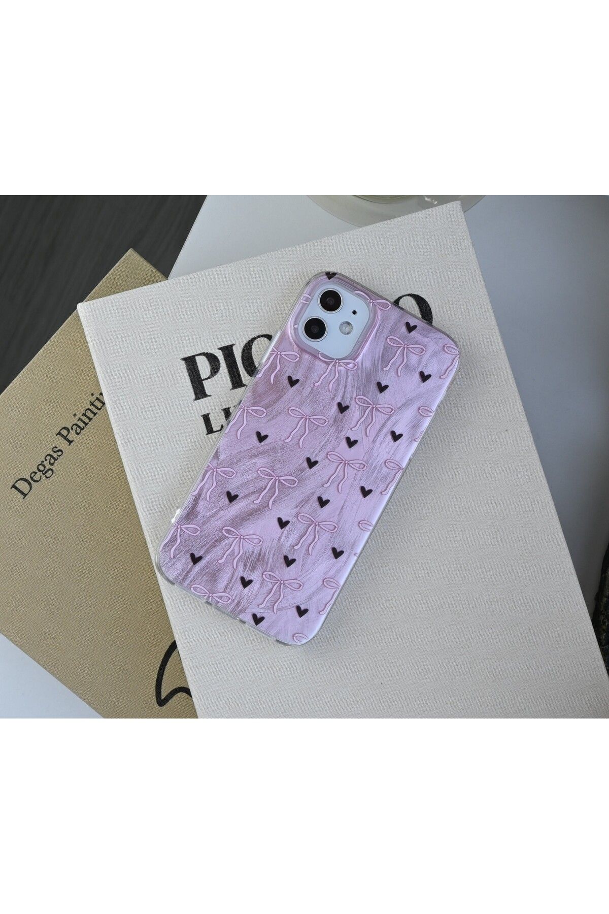 Go Aksesuar-iPhone 11 Compatible Shine Bow Color Gradient Glossy Silicone Protected Case 5