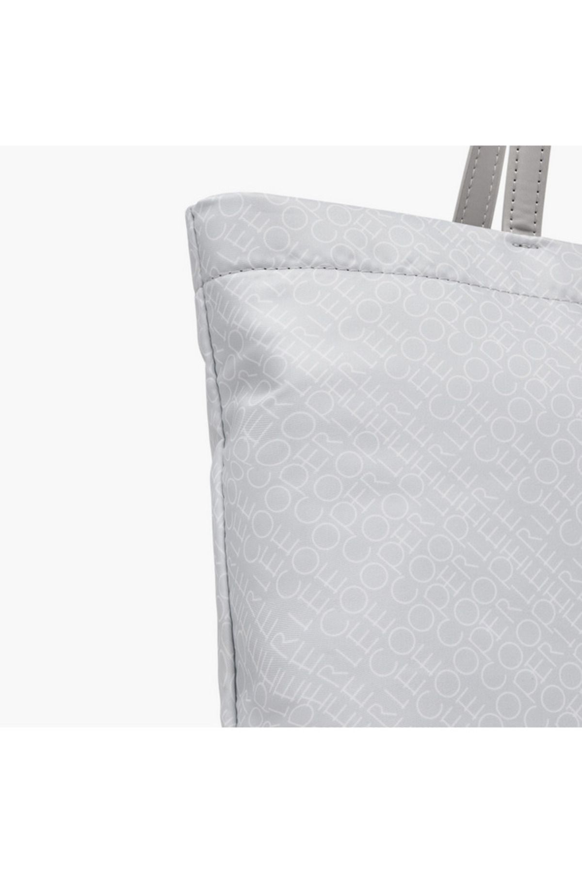 Lee Cooper-Monogram Print Tote Bag with Double Handle and Zip Closure 7
