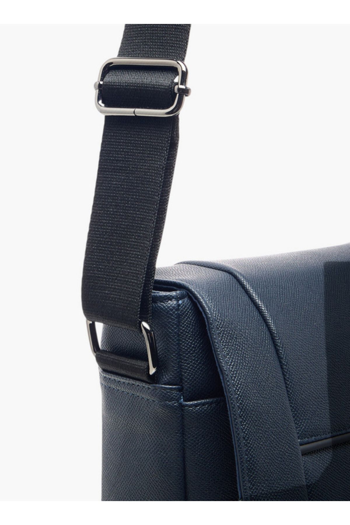 LBL by Shoexpress-Textured Crossbody Bag with Adjustable Strap 5