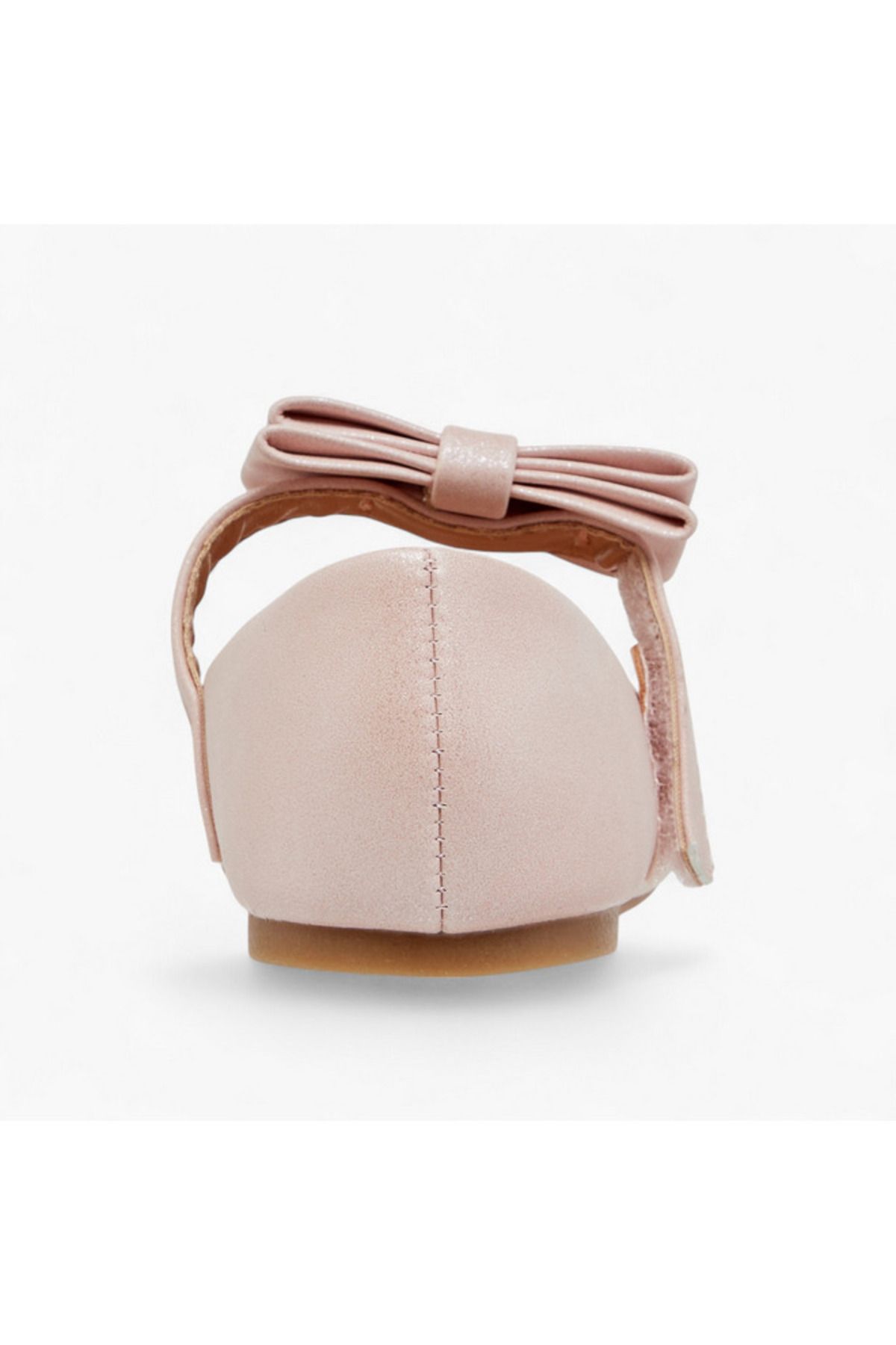 Flora Bella by Shoexpress-Bow Accent Ballerina Shoes with Hook and Loop Closure 5