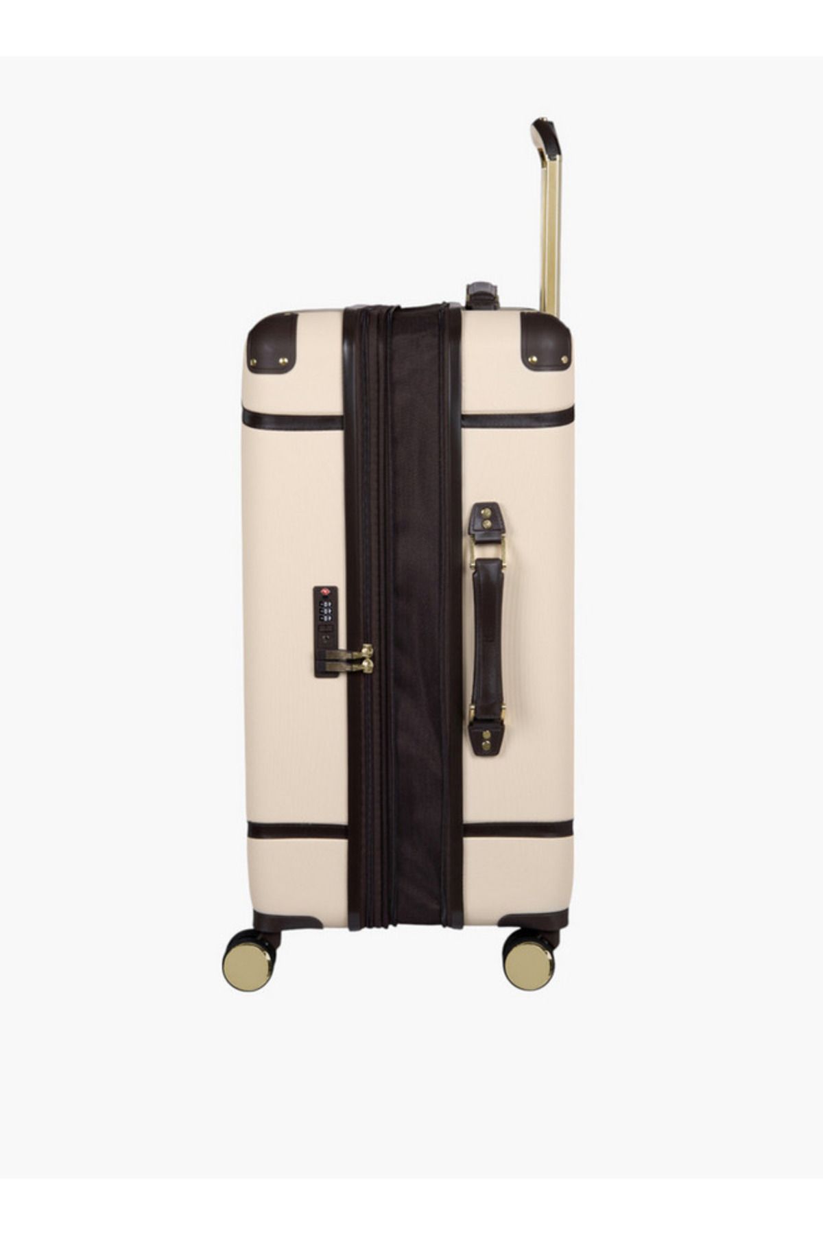 IT-Men Solid Hardcase Trolley Bag with Retractable Handle and Zip Closure - 20 Inches Check-In Bag 4