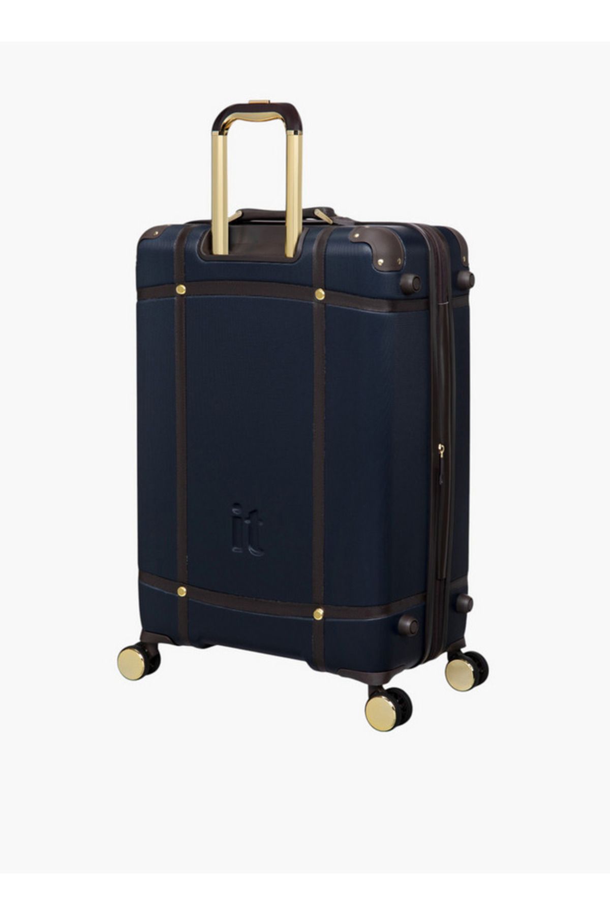 IT-Men Solid Hardcase Trolley Bag with Retractable Handle and Zip Closure - 28 Inches Check-In Bag 3