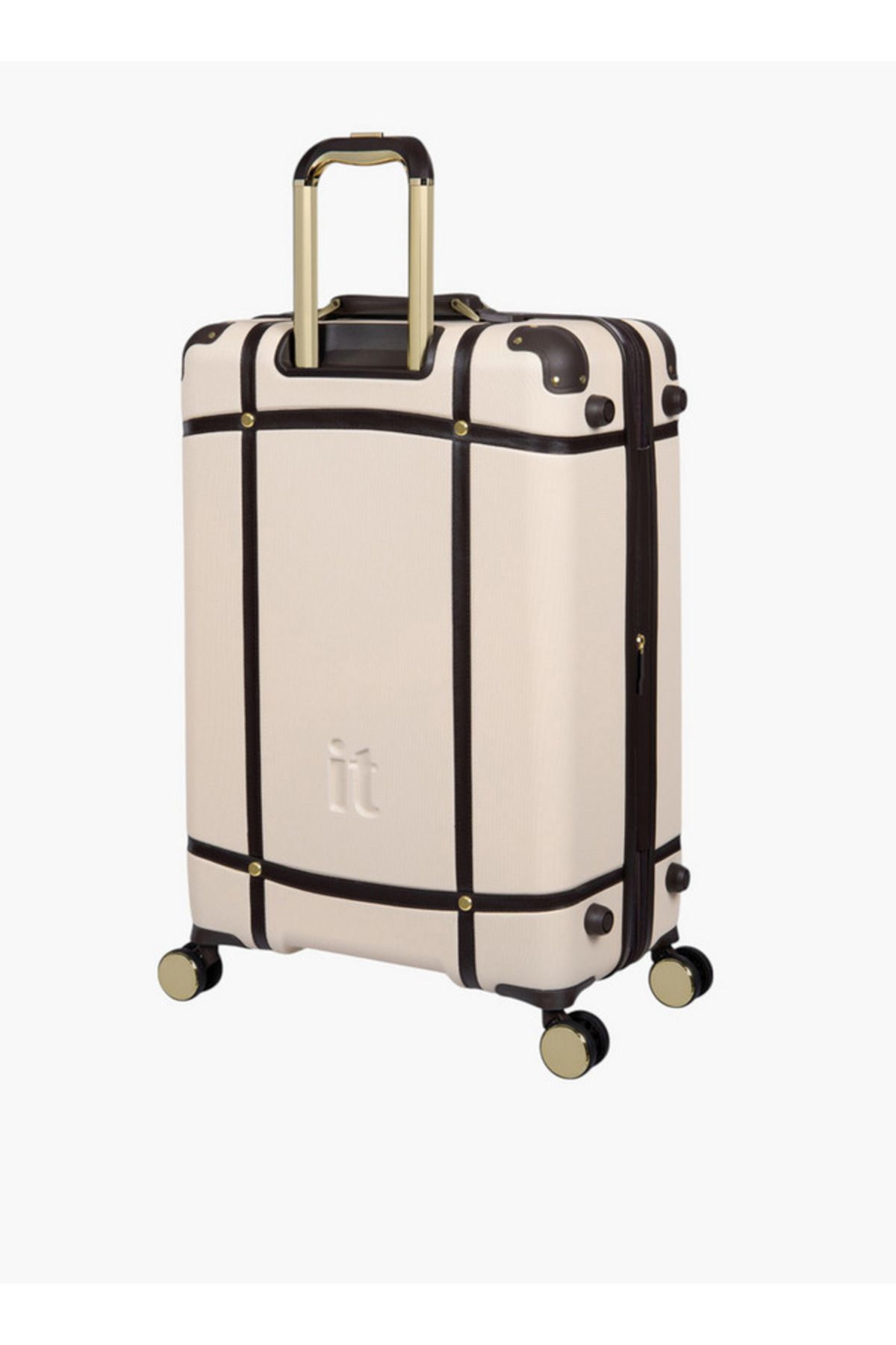 IT-Solid Hardcase Trolley Bag with Retractable Handle and Zip Closure - 28 Inches Check-In Bag 3