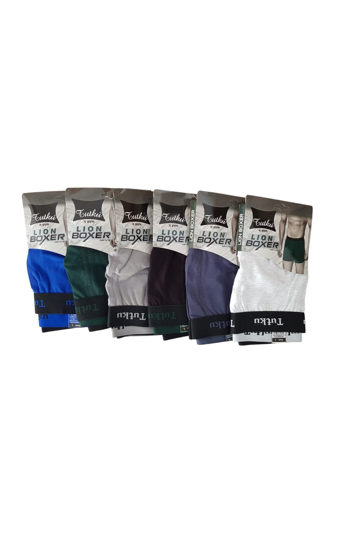 Tutku Erkek LION Spor Boxer 6'lı 0123 Kombin