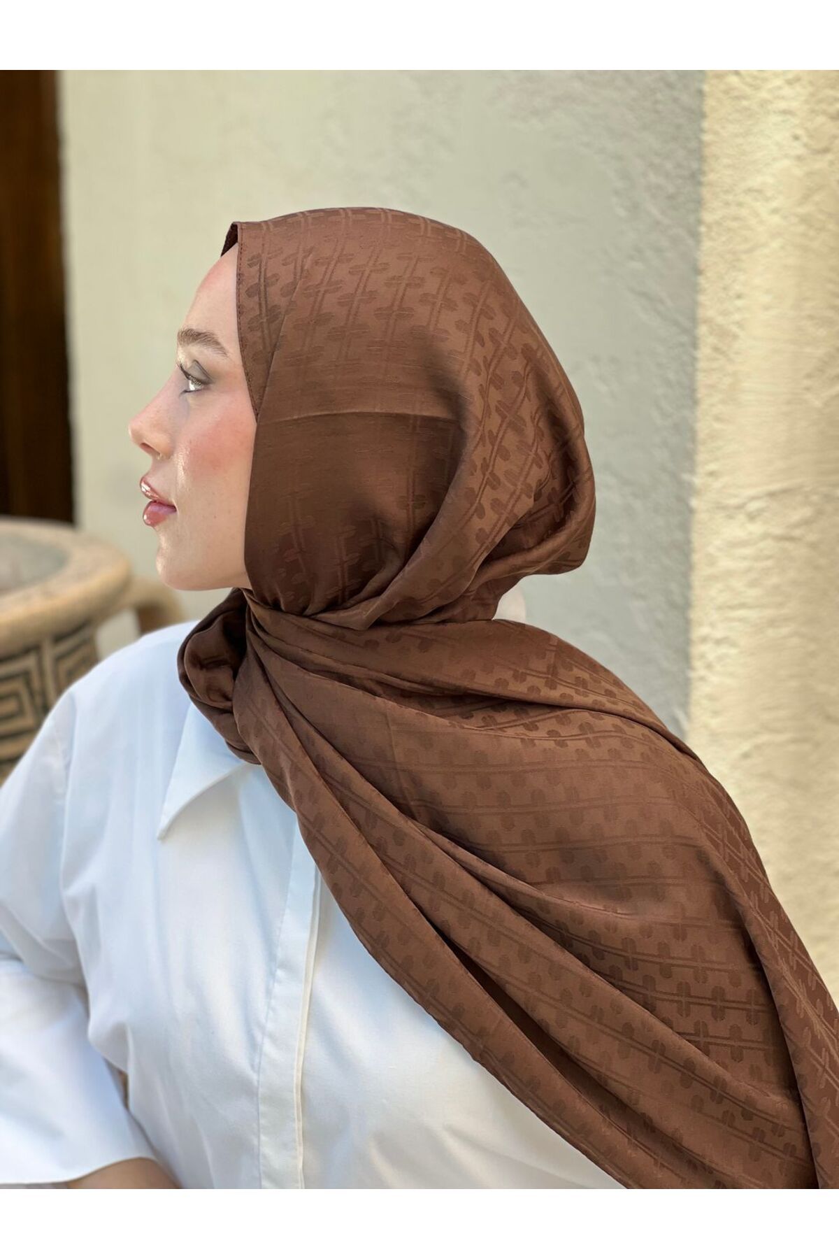 Modakaşmir-Șal cu model Melosia din seria Jacquard Ipeksii 3