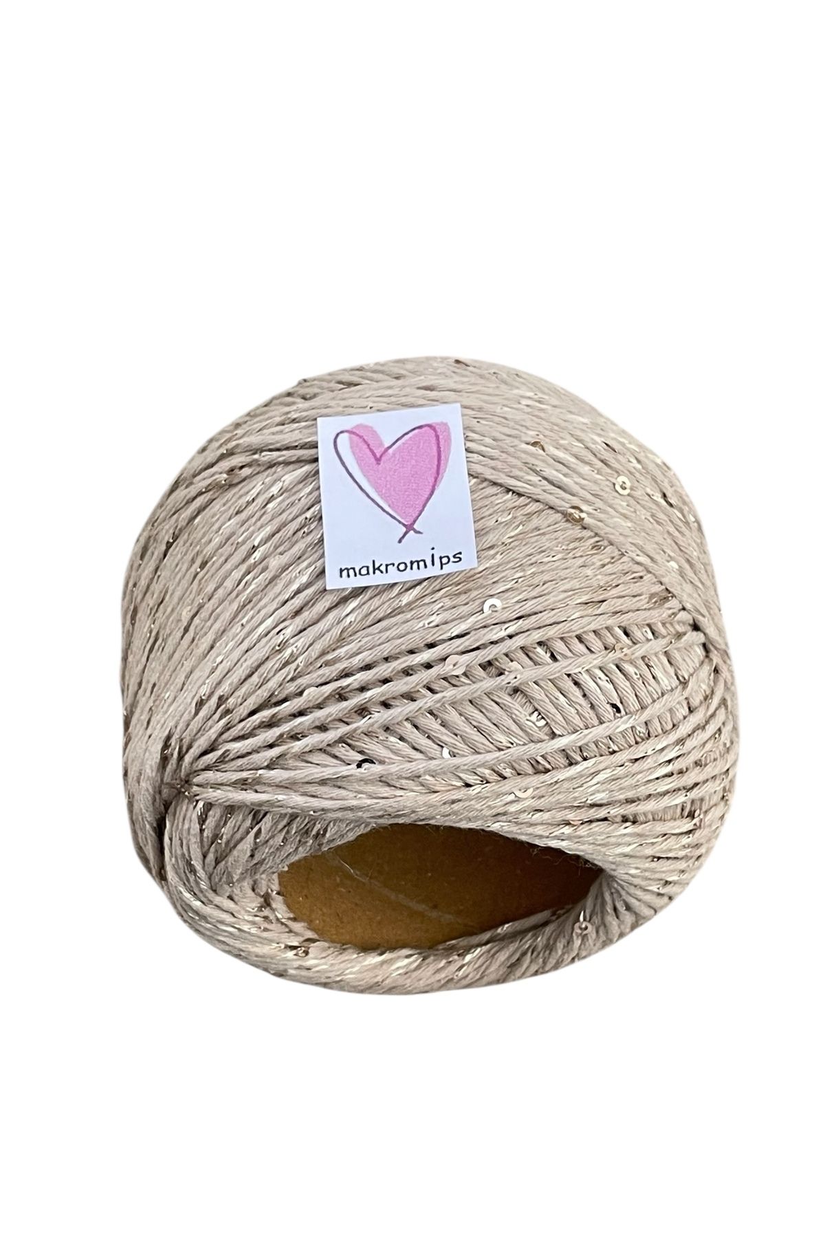 Makromİps-Pullu Coton Hand Knitting Yarn (50Gr) Sequence Shiny Stylish Hobby Fun 1