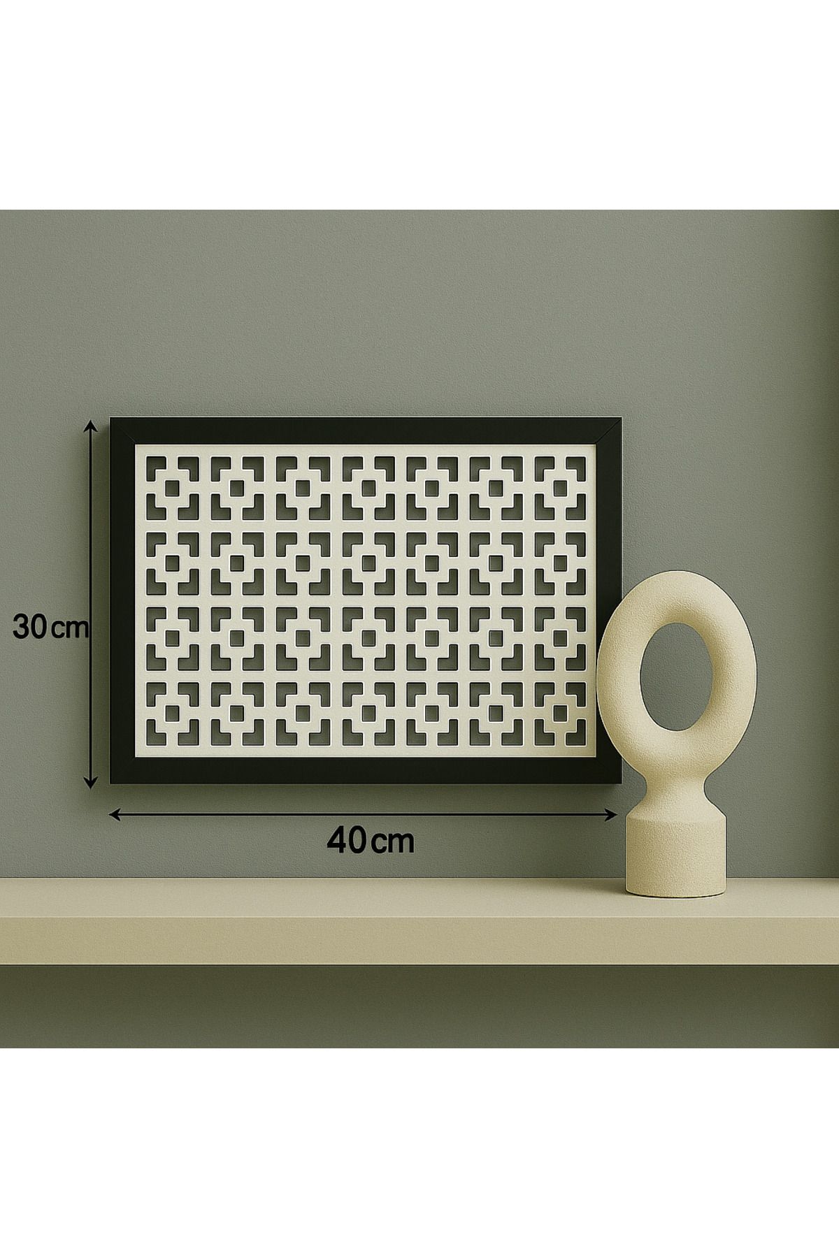 EMİZEY-Decorative Box Fuse and Modem-Wifi Storage Box 30X40 cm Depth 11 cm 2