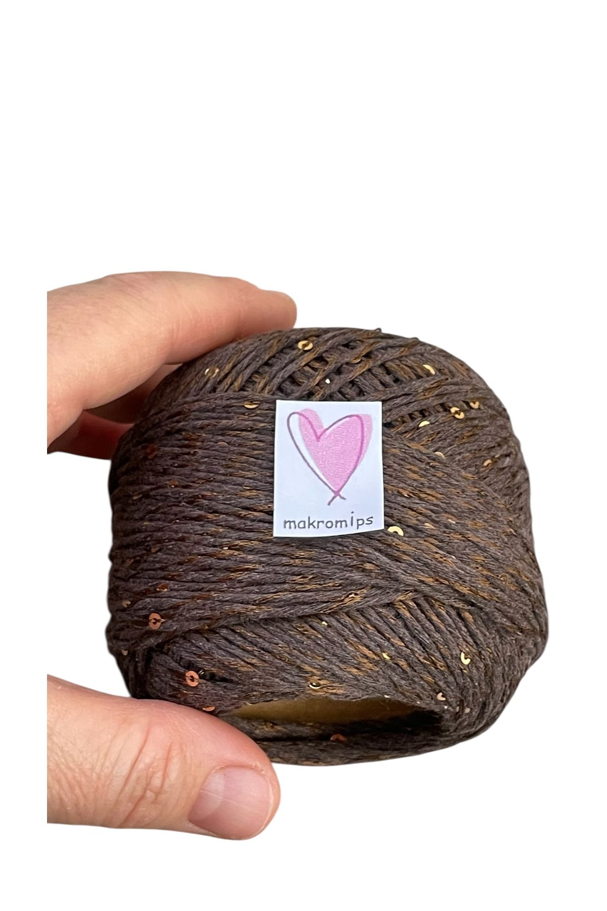 Makromİps-Pullu Coton Hand Knitting Yarn (50Gr) Sequence Shiny Stylish Hobby Fun 4