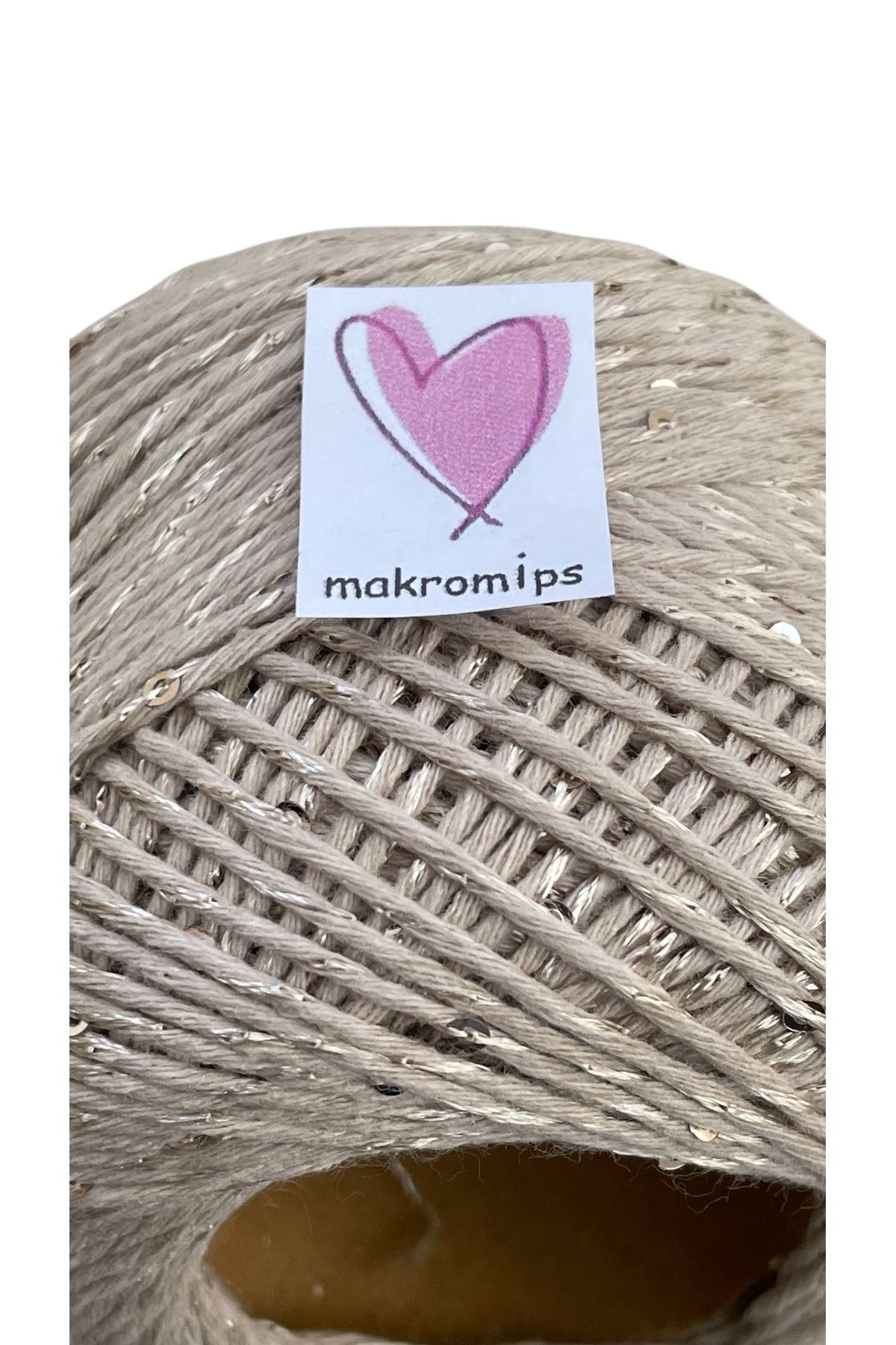 Makromİps-Pullu Coton Hand Knitting Yarn (50Gr) Sequence Shiny Stylish Hobby Fun 3