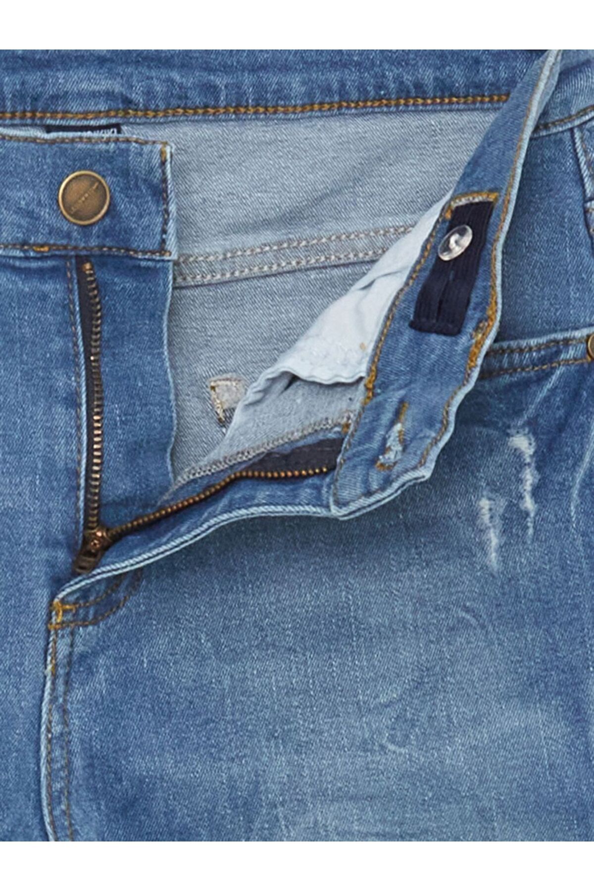 LC Waikiki-Lcw Kids Boy's Jeans Trousers with Adjustable Elastic Waist 5