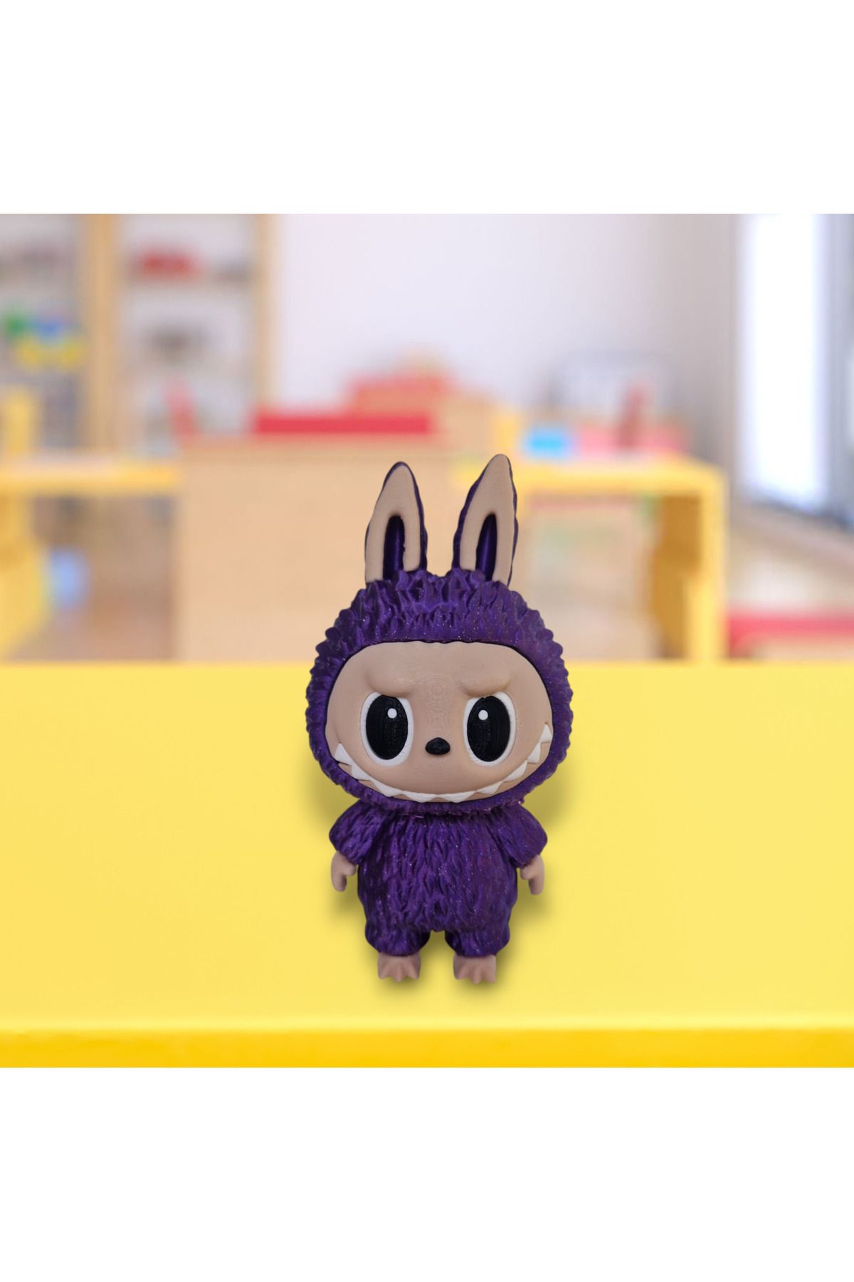 3DONE MODELS-Labubu Figurine – Collectible Character, 3D Printed, Sparkling Purple, Geek Decor & Unique Gift 4