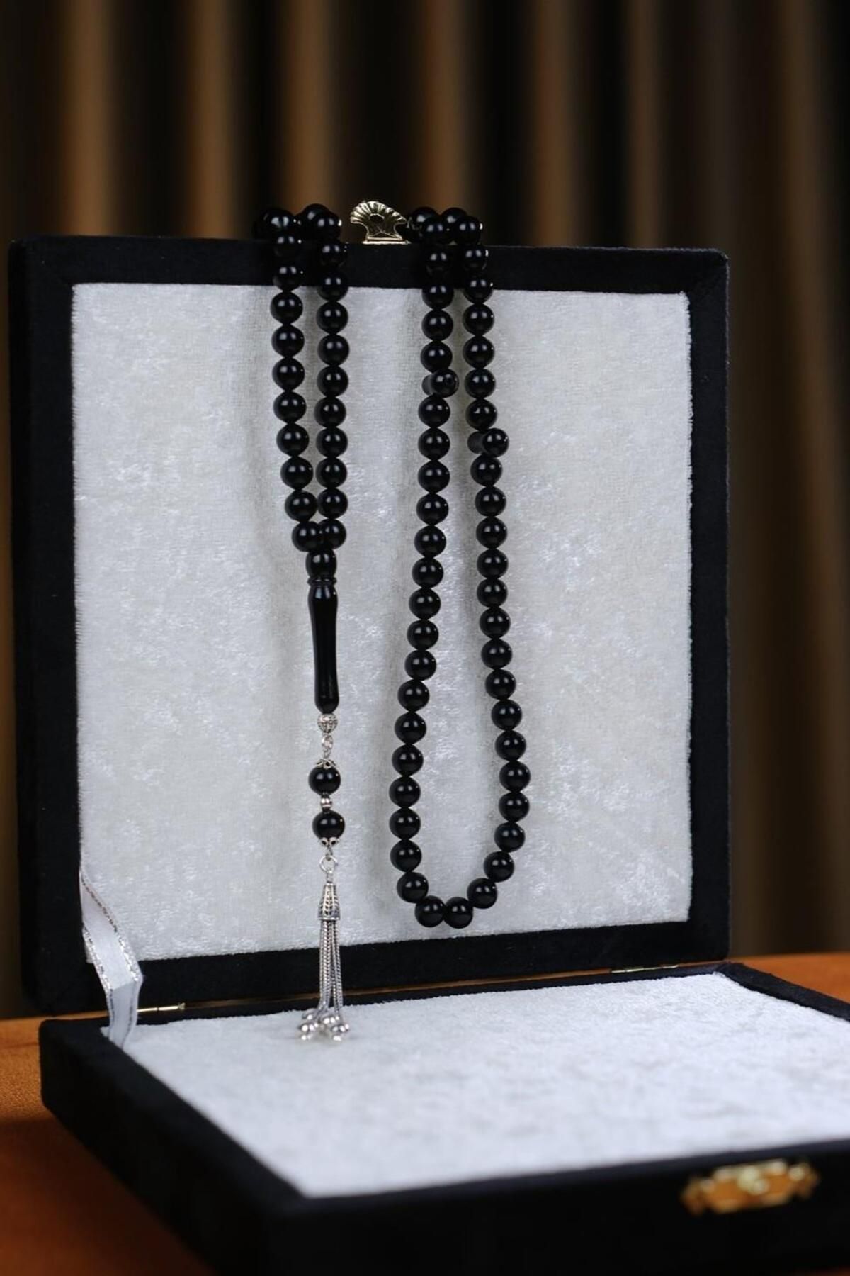 dergah tesbih-Master Ömer Aktaş Craftsmanship Silver Design Erzurum Oltu 99 Prayer Zikir Prayer Beads 7