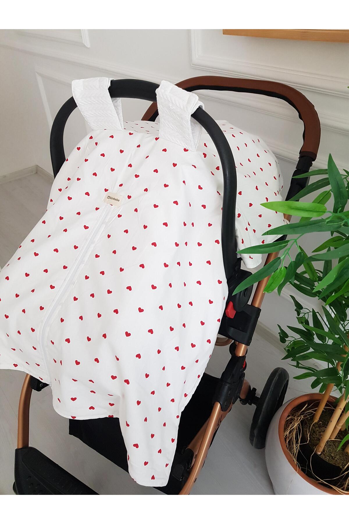 ib ilkimbebe Kalpli Fermuarlı Çift Taraflı Bebek Puset Örtüsü ve Minderi fotoğrafı 6 (önizleme)