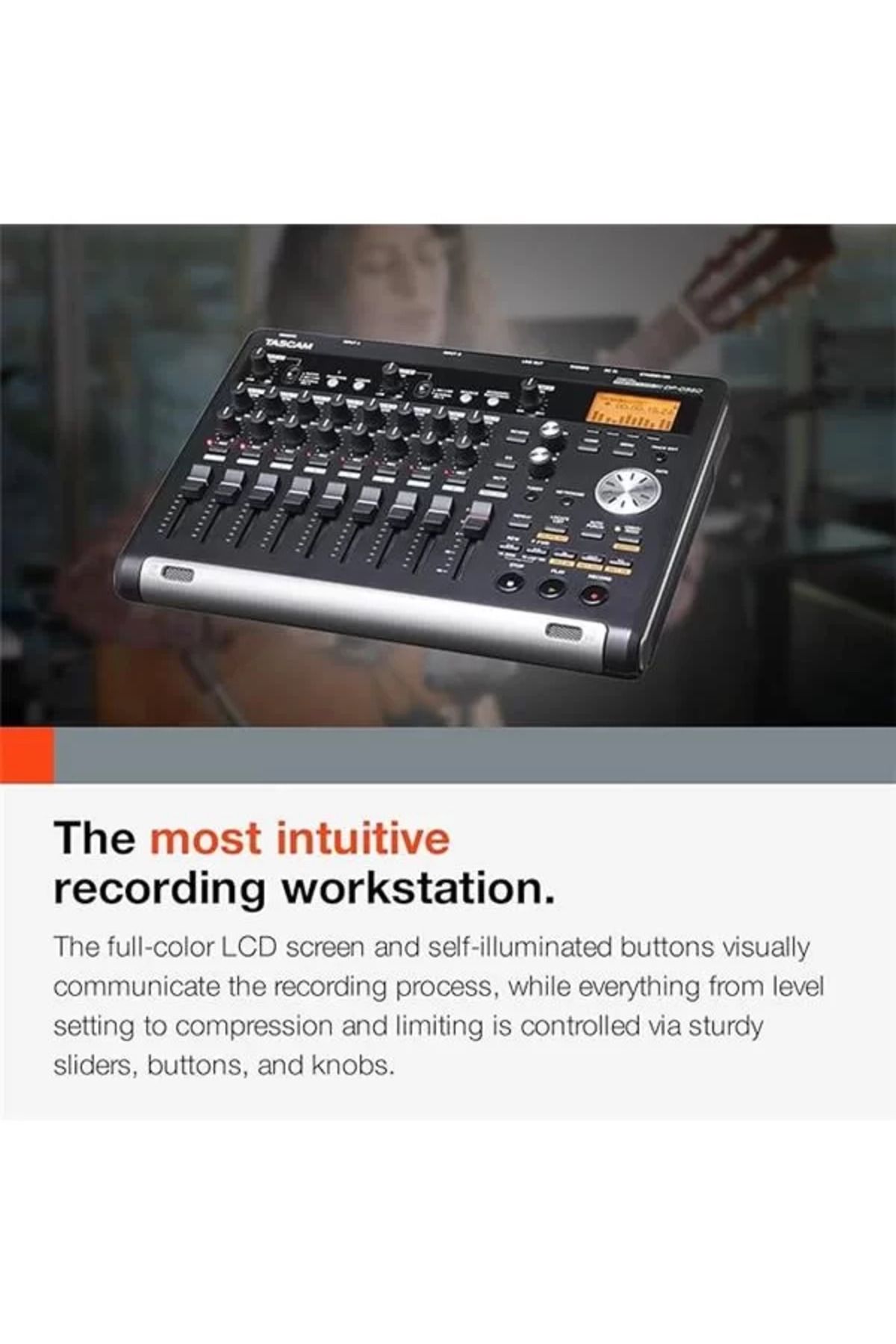 TASCAM-Dp-03sd Digital 8-Channel Fader-Controlled Portastudio 5