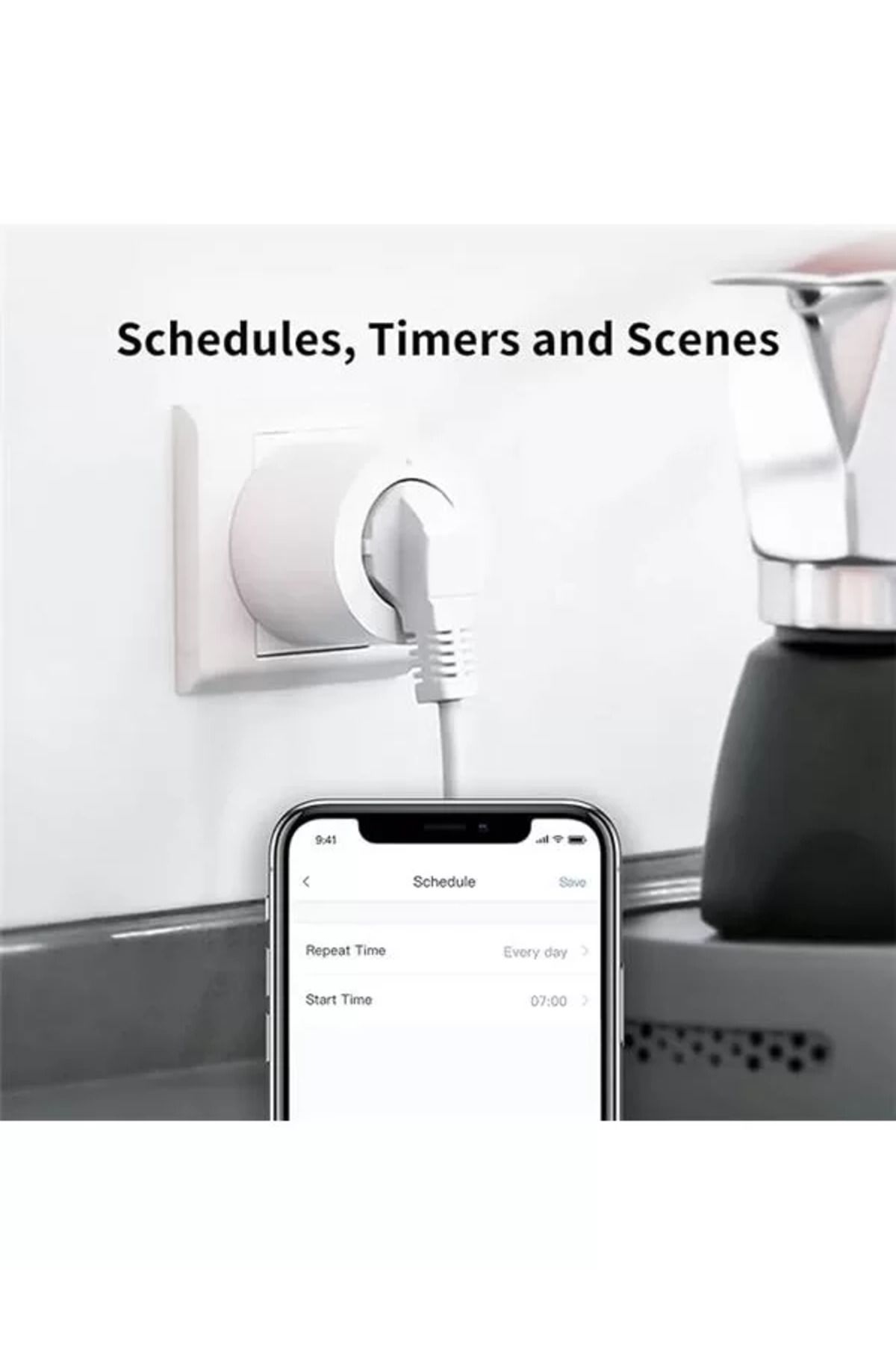 KDROĞLU-Zigbee Plug، يتطلب محور، قياس الطاقة، البرمجة، وضع الموقت والتحكم الصوتي 3
