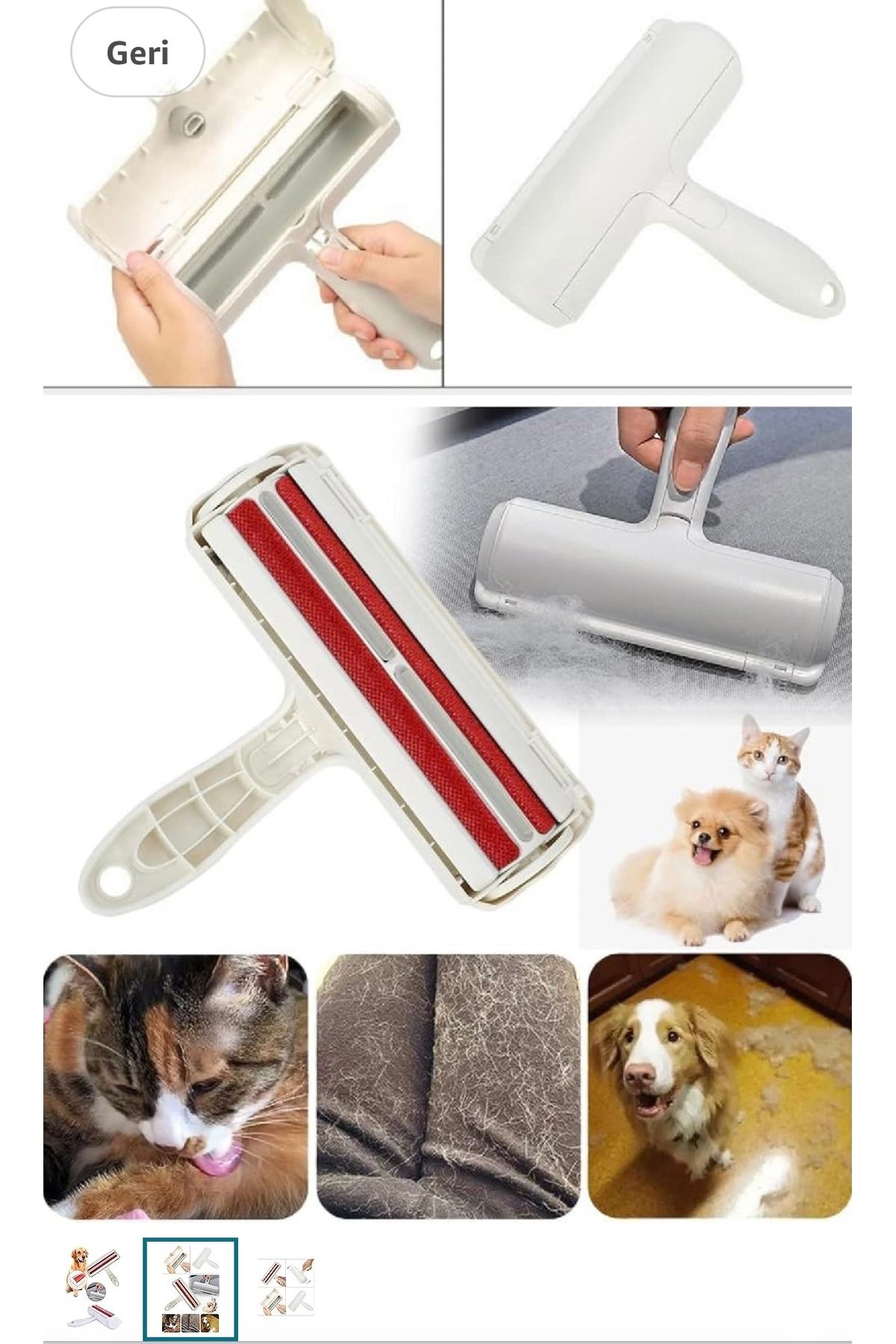 Yenigeldi-1 Large Pet Hair Collector Roller – Sofa, Carpet and Clothes Cleaner 3