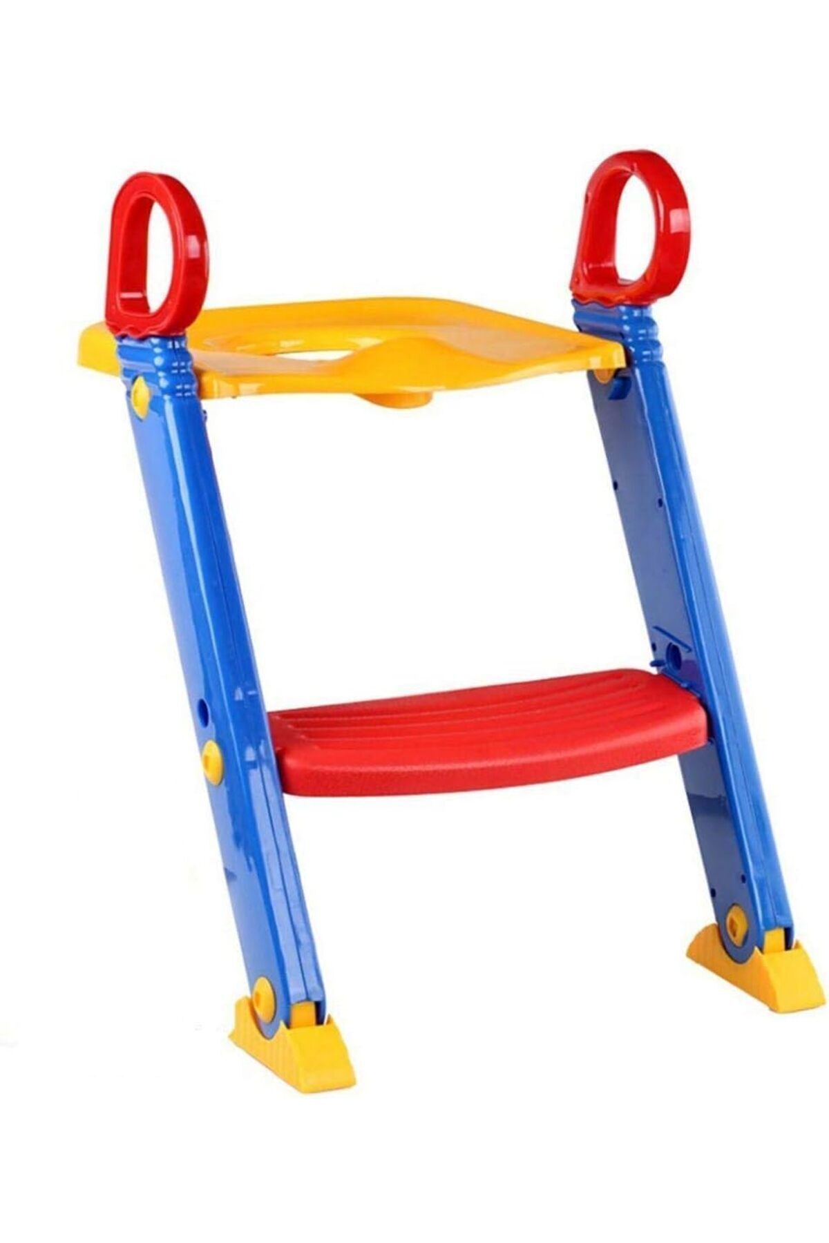 🚽 كرسي بوتي تدريب الأطفال على الحمام مع سلم ثابت وآمن قابل للطي والتعديل لجميع المراحيض