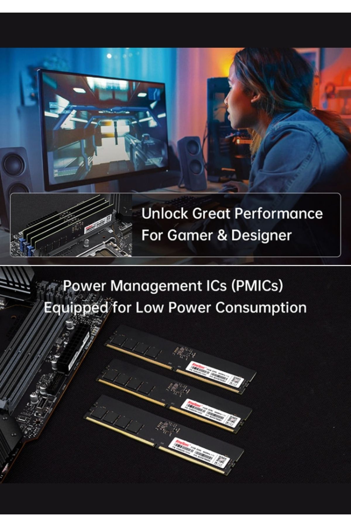 KINGSPEC-DDR5 Desktop Memory RAM 288-pin DIMM 5600MHz Compatible Intel And AMD System 7