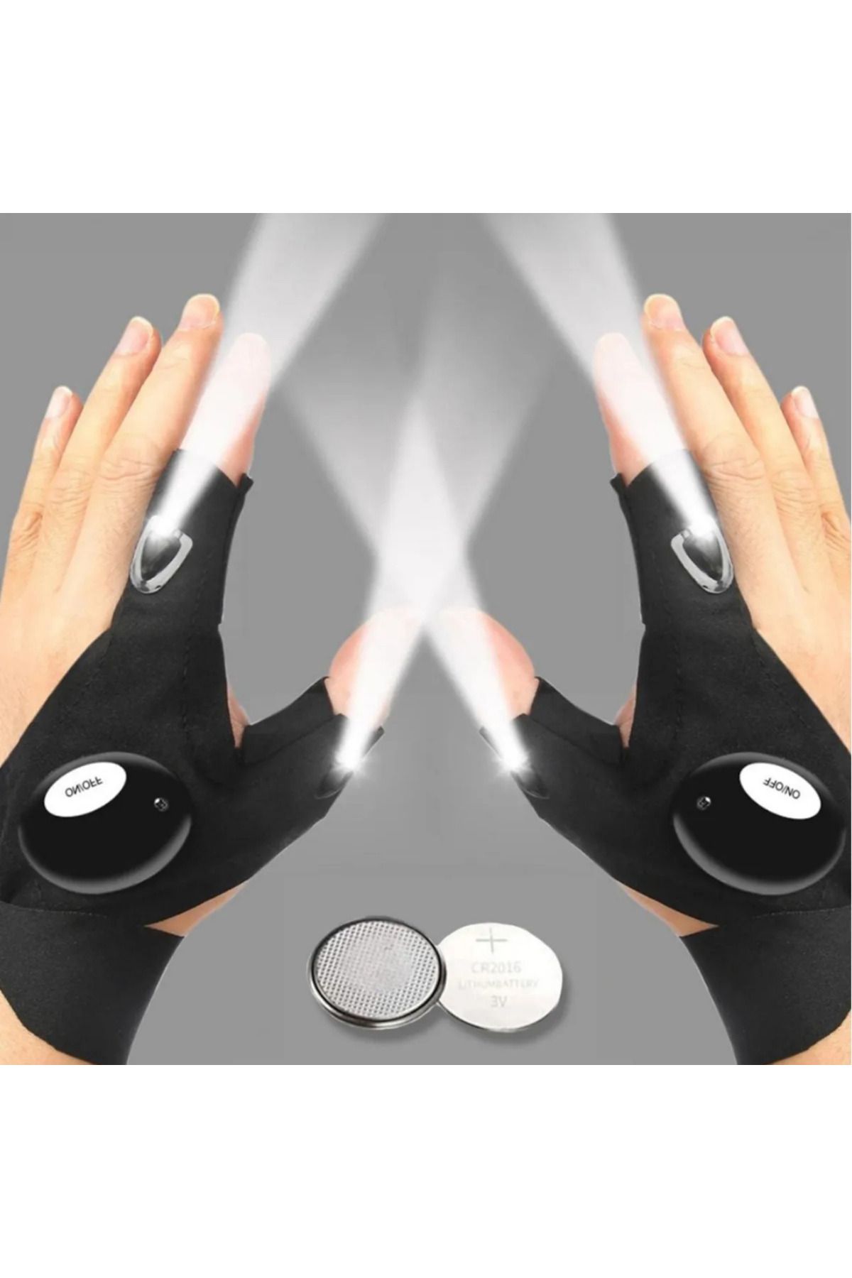 omilife-Lighted Gloves Fingertip Led Lighted Flexible Structure Gloves Illuminated Practical for Night Work 3