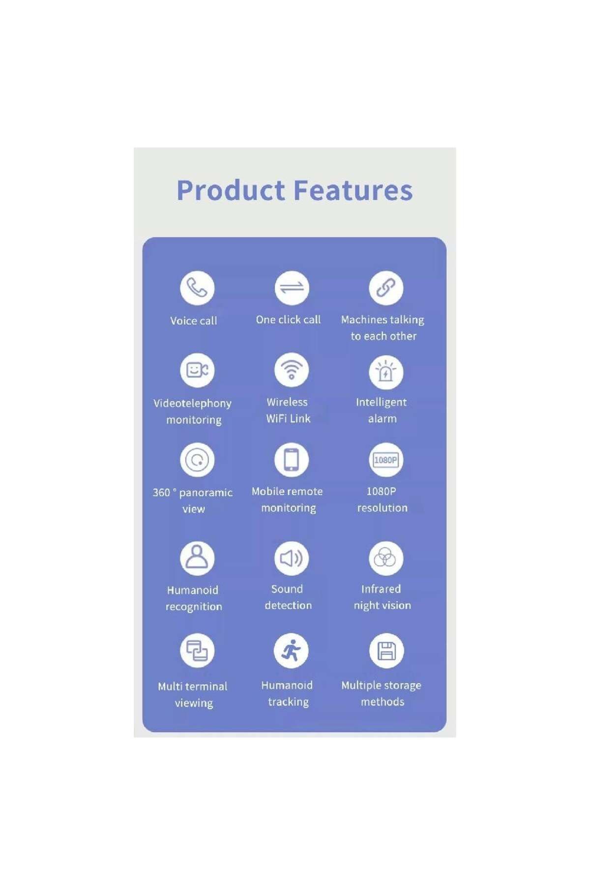 divendi-ro-Baby monitor surveillance camera with 2.8" HD display, IR, bluetooth, WiFi, motion and cry detection 13
