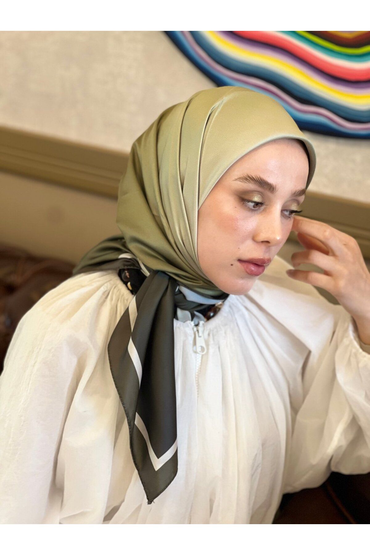 Modakaşmir-Fade Pattern Tanca Scarf 3