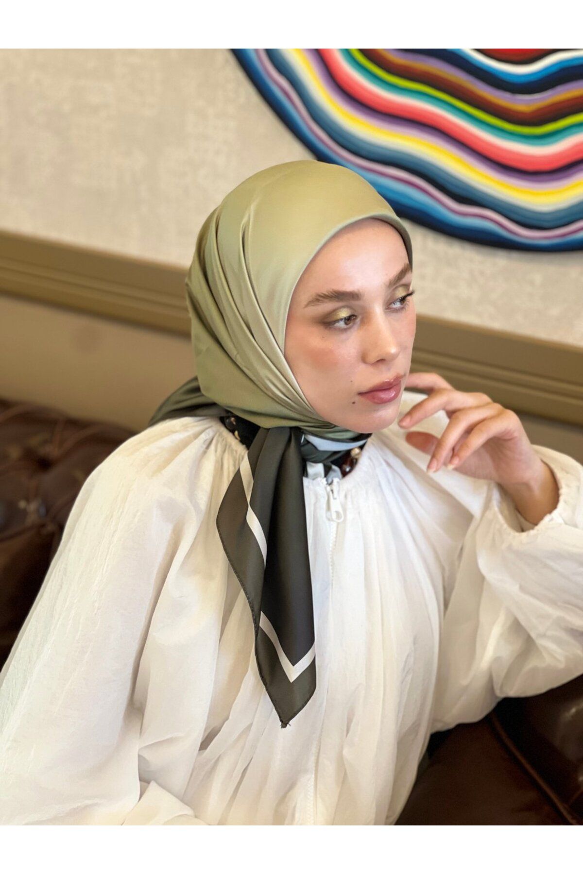 Modakaşmir-Fade Pattern Tanca Scarf 2