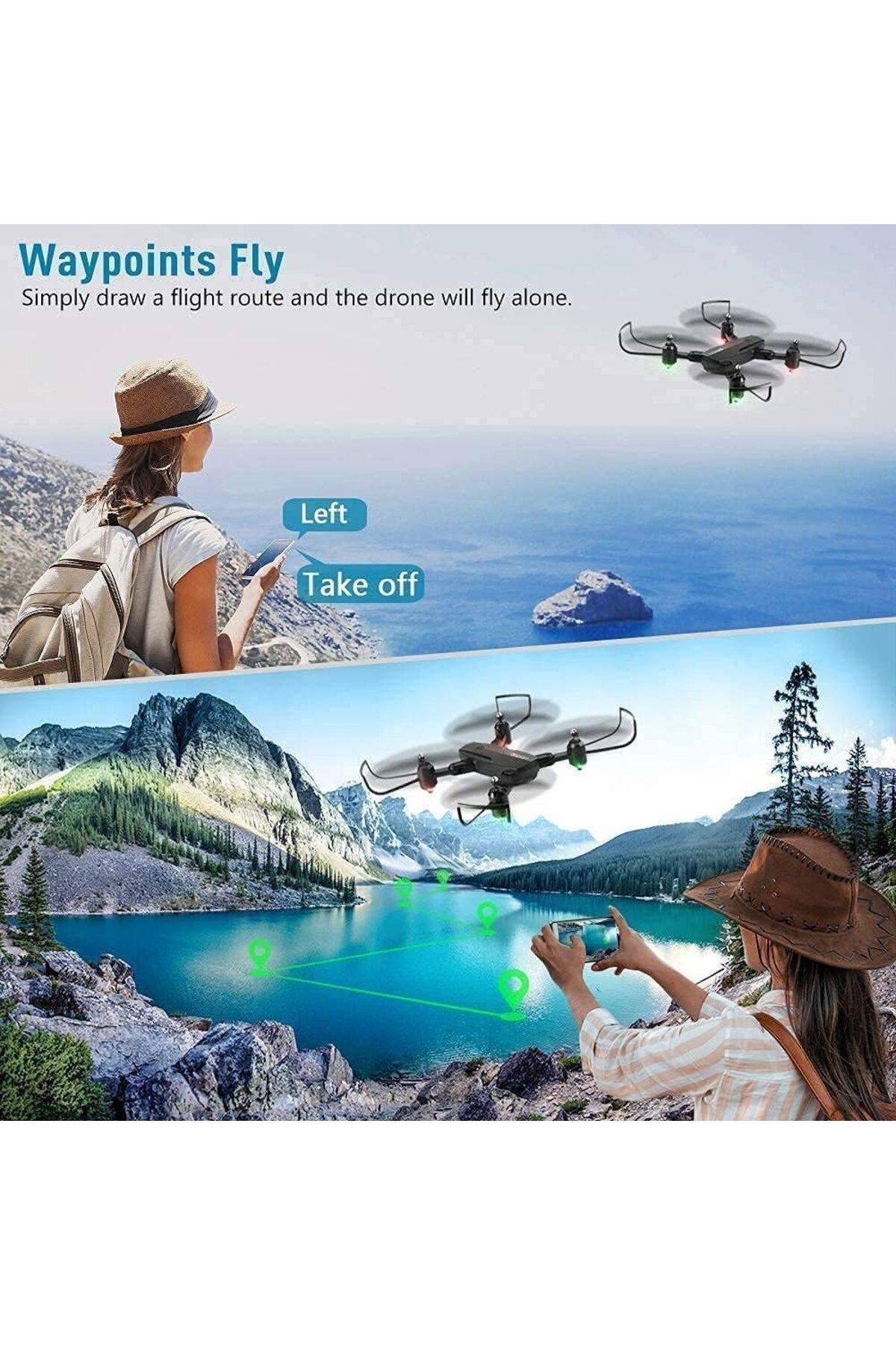 divendi-ro-TYPHOON drone with GPS, 1080PX, 4K HD camera, RC, foldable, 20-25min flight autonomy, black 5