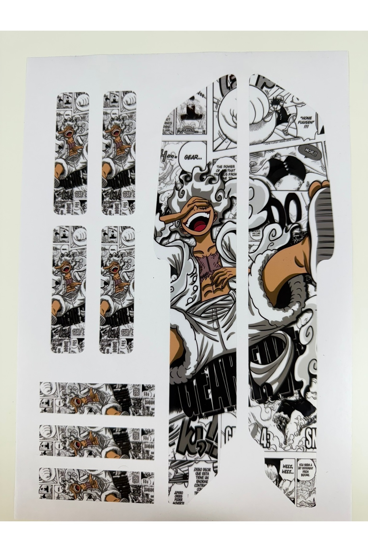 cakaybu One Piece Luffy Bisiklet Sticker Seti 9 Parça – Renkli Maşa Kadro Etiketi