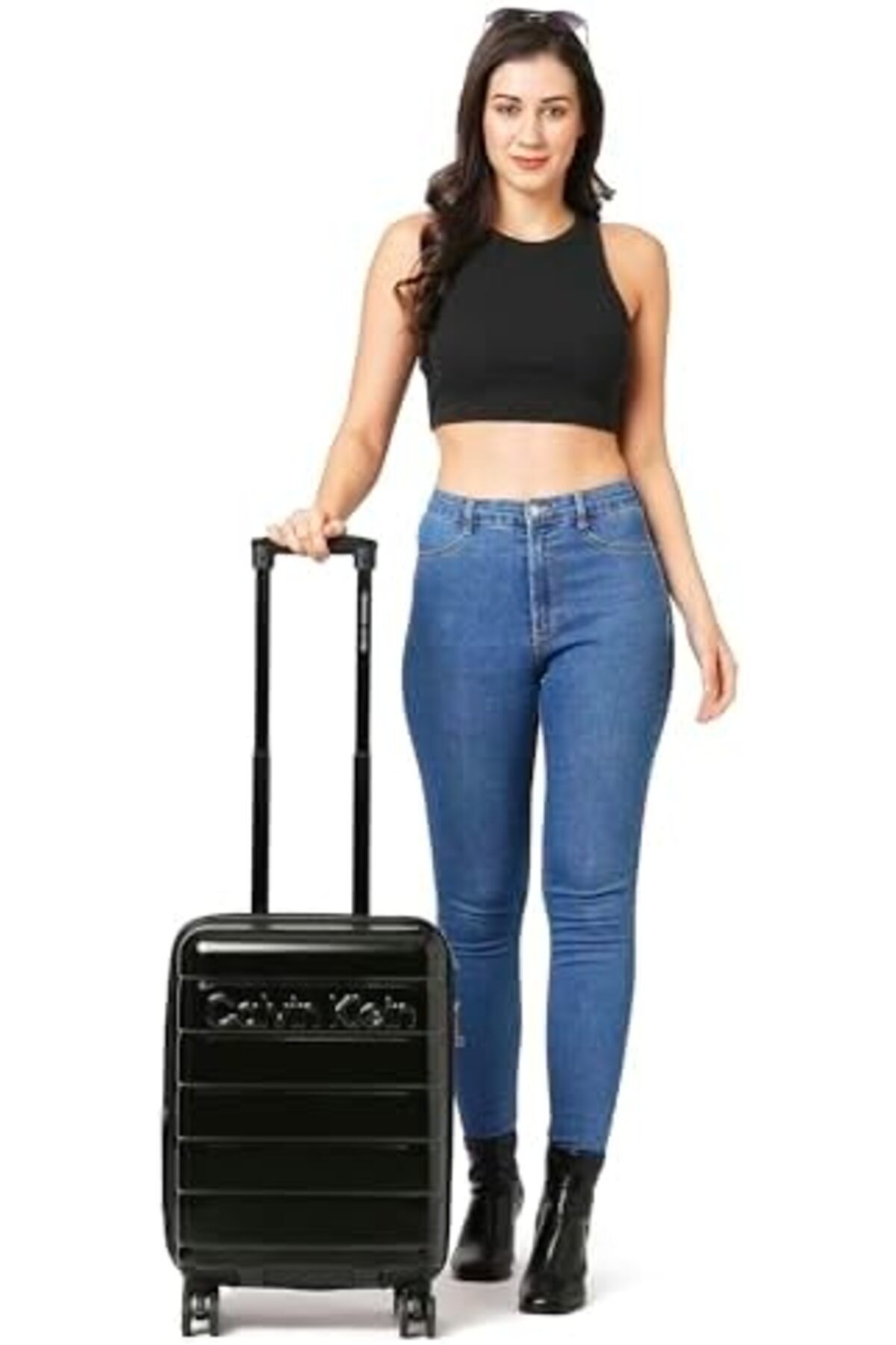 Calvin Klein-Ridge Line Hardside Spinner Luggage On Wheels, Ultra Lightweight ABS, 4 Double Wheels with TSA Lock 4