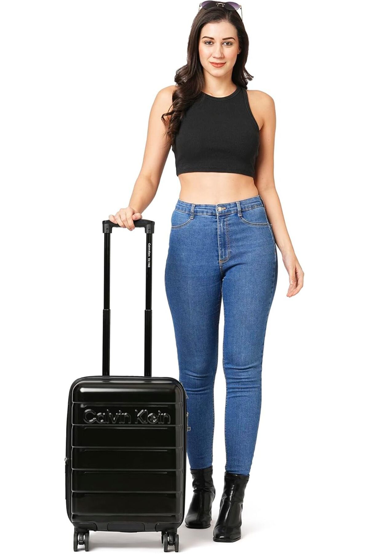 Calvin Klein-Ridge Line Hardside Spinner Luggage On Wheels, Ultra Lightweight ABS, 4 Double Wheels with TSA Lock 3