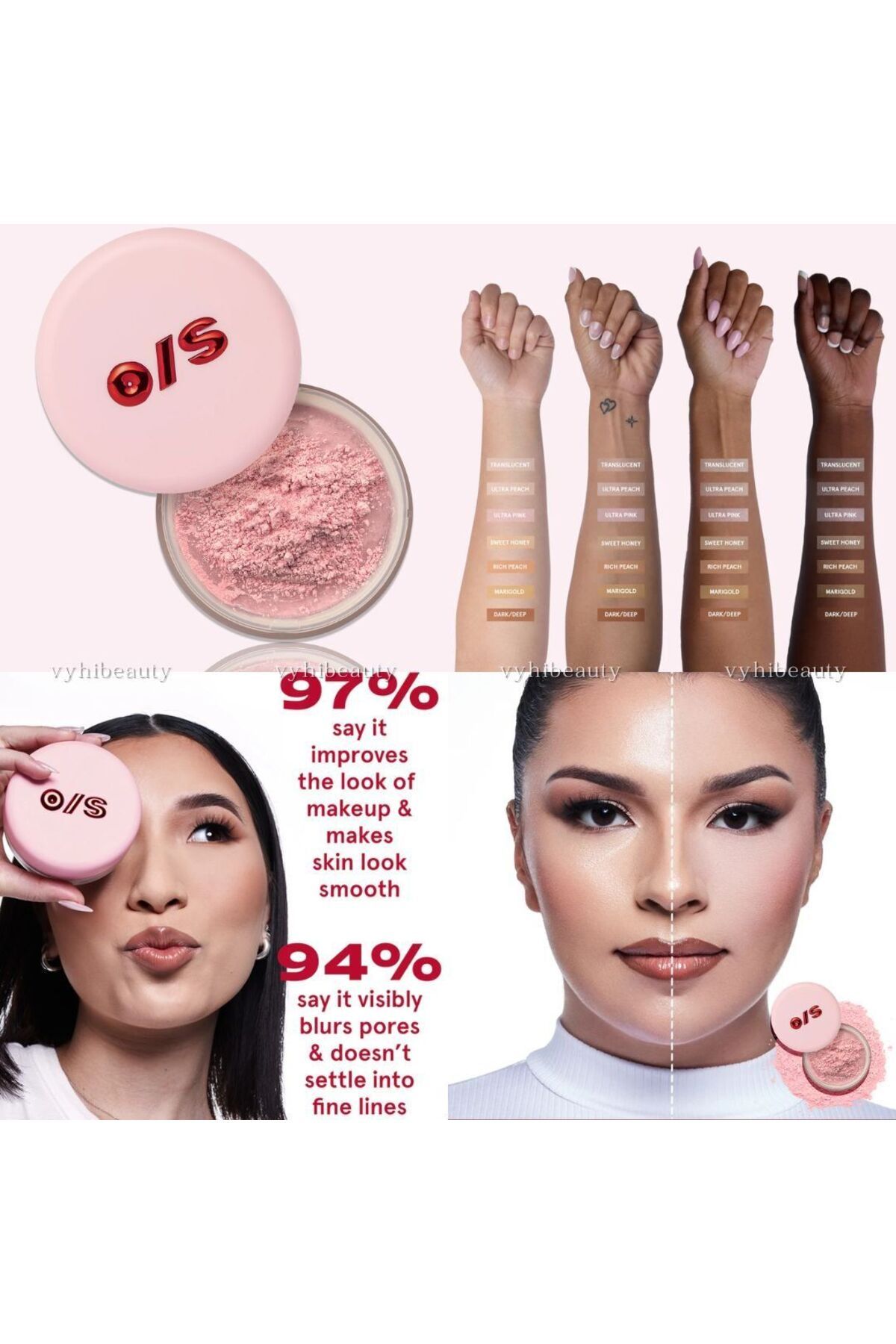 ONE SIZE by Patrick-OS One Size Ultimate Setting Powder in Ultra Pink 2g 3