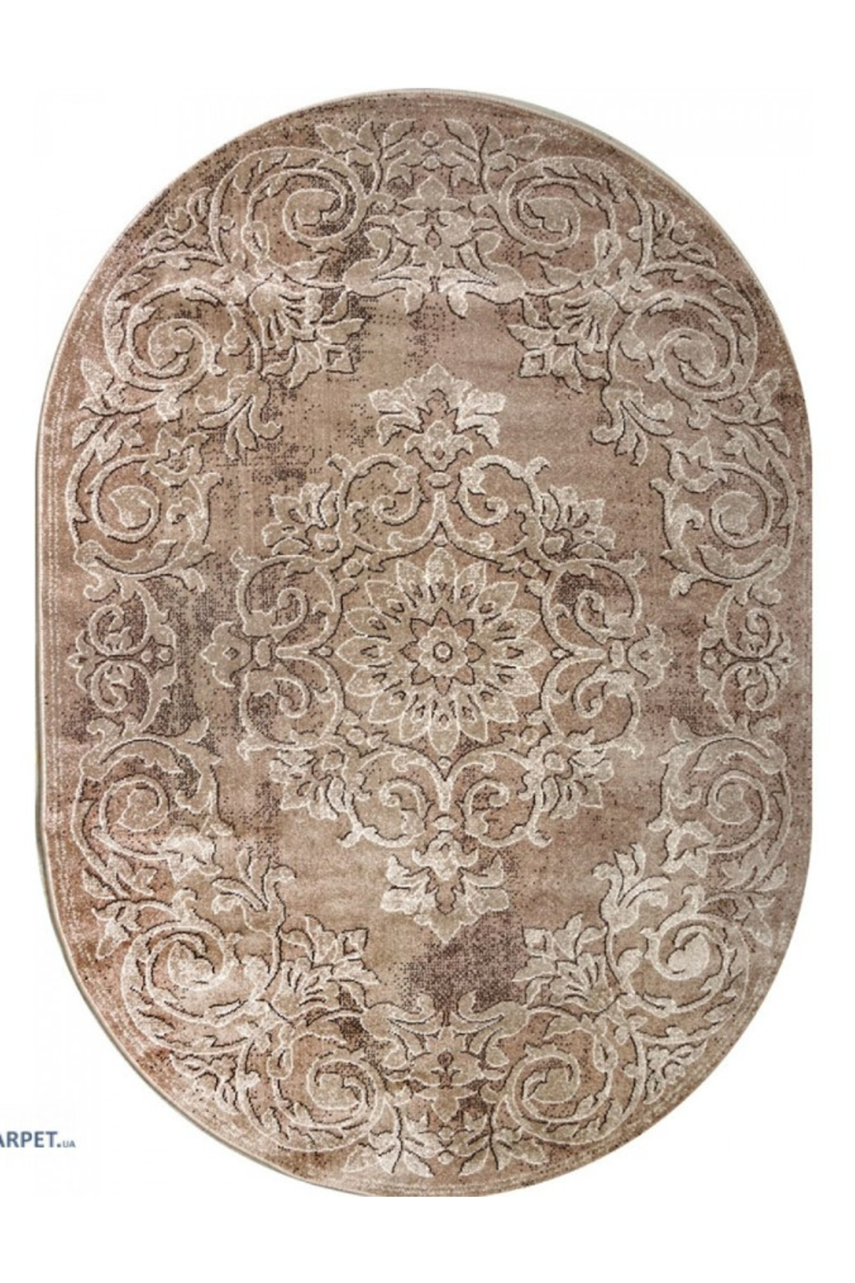 Mira Covor Oval 24016-132, Maro, Fir 6 Mm, Antialergic, Living, Dormitor - 50 x 80