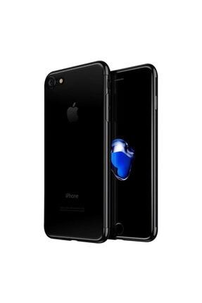 Iphone 7 8 Se 2020 Uyumlu Kılıf 4 Köşe Kaplama Şeffaf Silikon Siyah klfdortkose.ip7