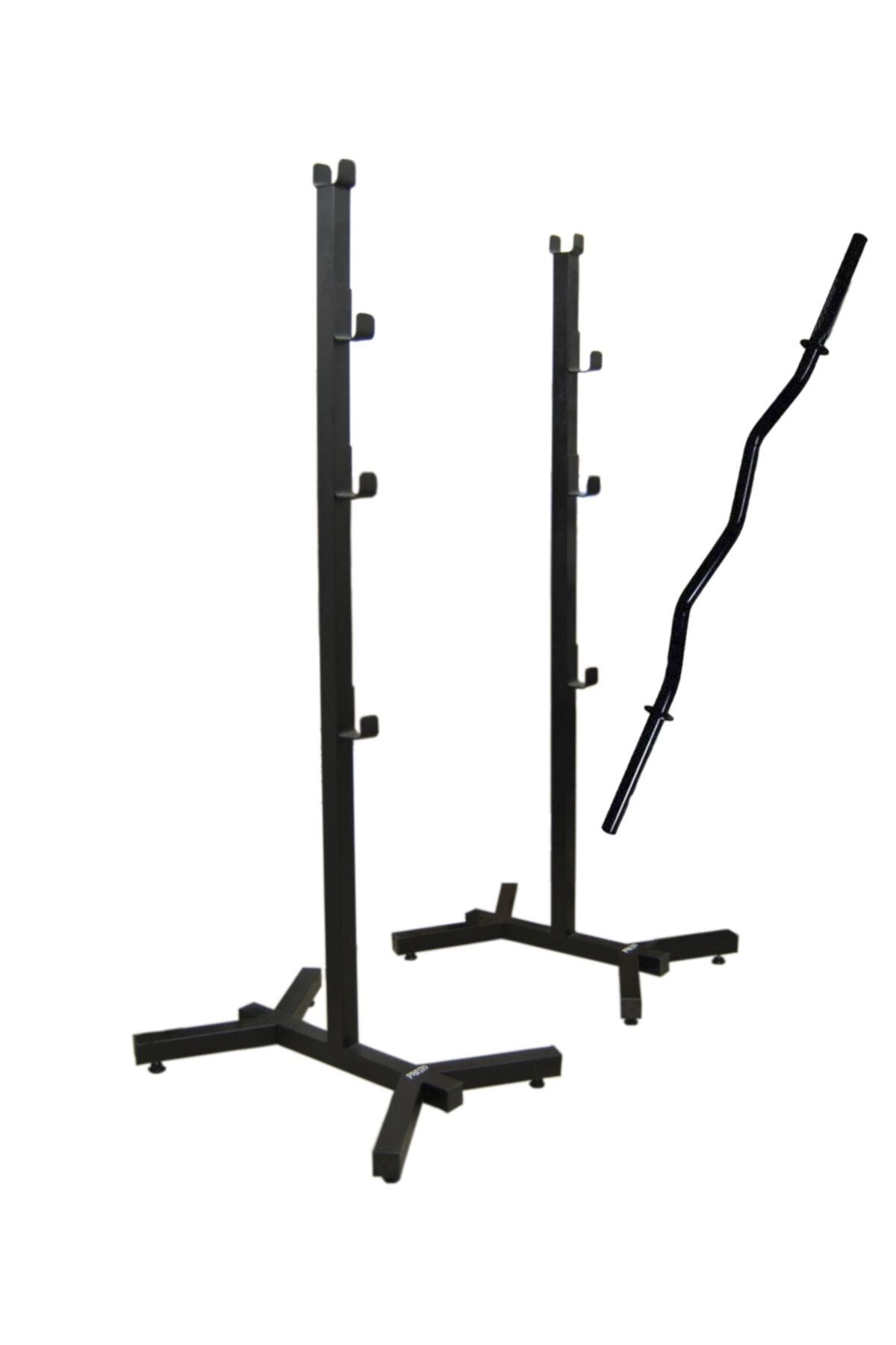 Presto Klump Bnc-01 Bench Press Squat Halter Standı Sehpası Ve 120 Cm Siyah Z Bar