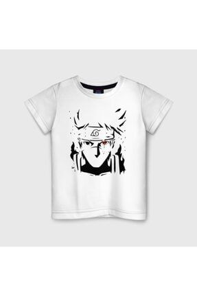 Anime Kakashi 7 Beyaz Çocuk Tshirt Model 37 06300