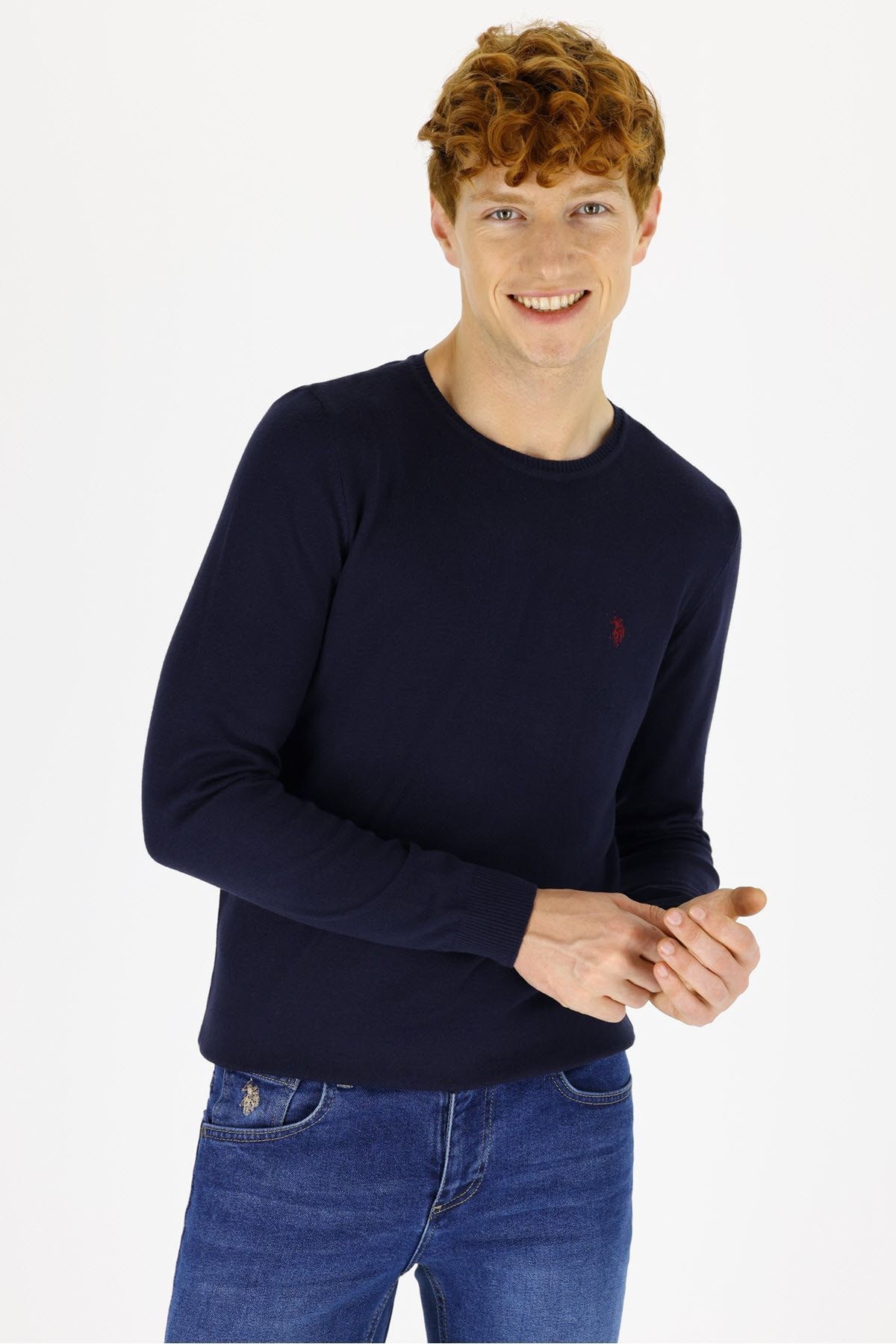 U.S. Polo Assn. Lacıvert Erkek Kazak