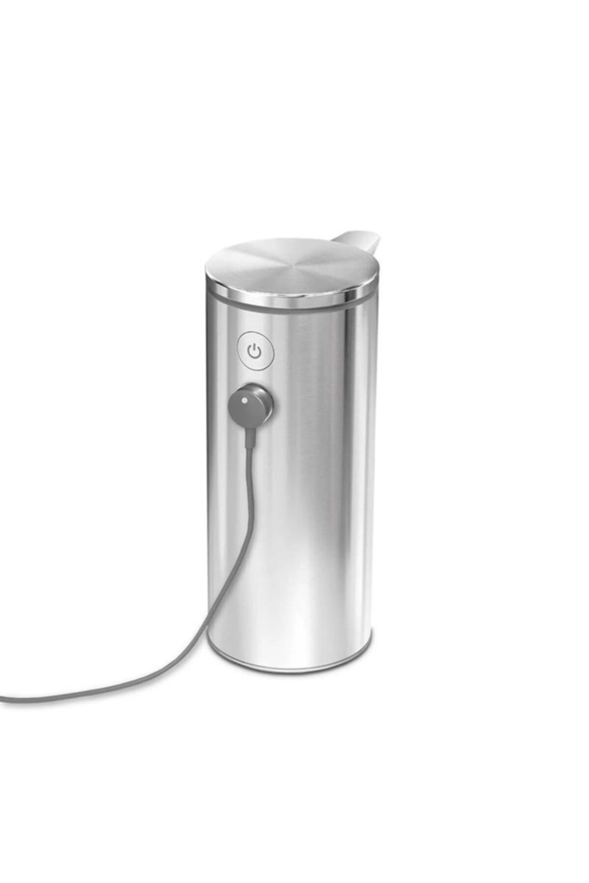 simplehuman Pompa con sensore da 266 ml, dispenser automatico di sapone liquido ricaricabile, erogazione variabile, valvola antigoccia, impermeabile IP67, acciaio inossidabile spazzolato, ST1082