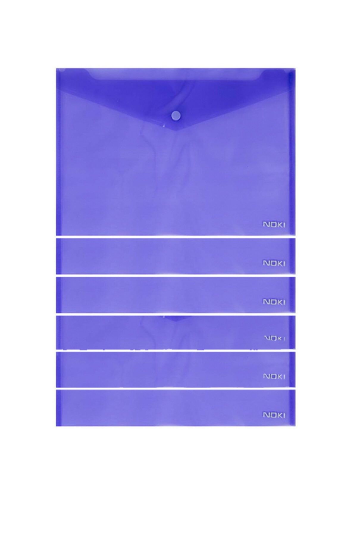 Noki-Purple Snap Envelope File 6 Pieces 1