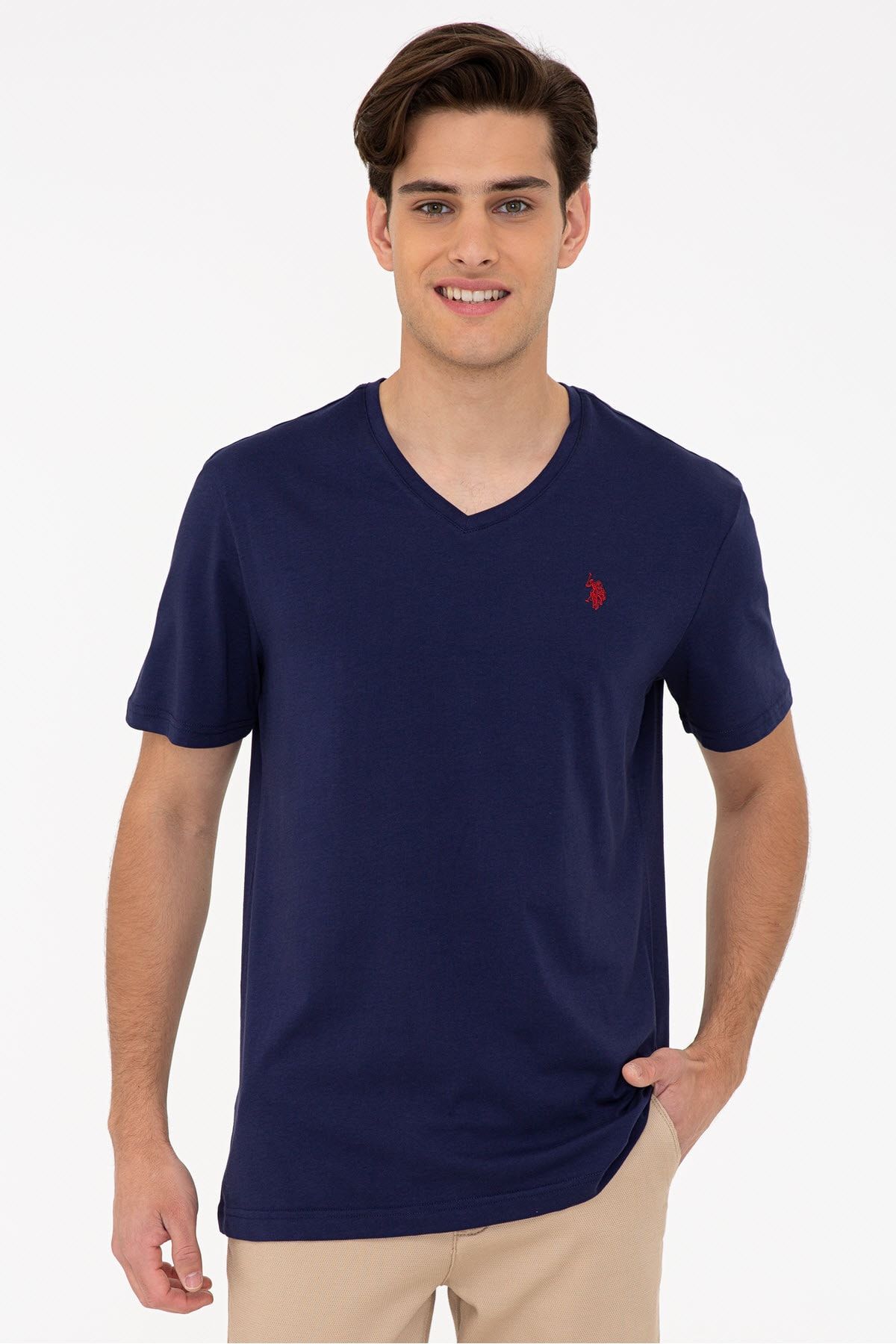 تی شرت آبی مردانه سرمه ای U.S. Polo Assn.