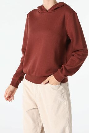 Regular Fit Kahverengi Kadın Sweatshirt .CL1055506_Q1.V2_BRW
