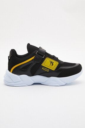 Cocuk Siyah Sarı Spor Ayakkabı Tbk18 TBK18-3