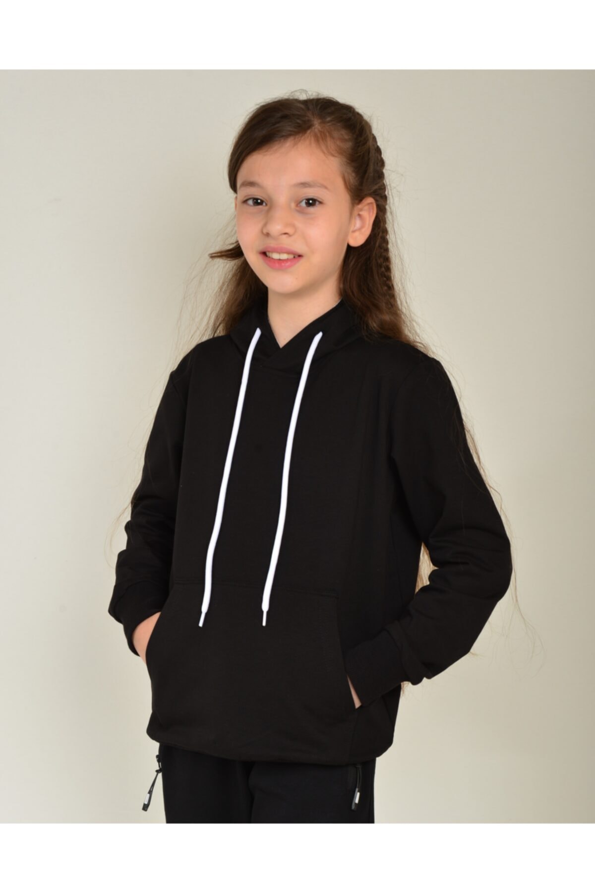 سویشرت پسرانه مشکی KİDSPİTİRCİK | KİDS-1086 اورجینال - تصویر 2