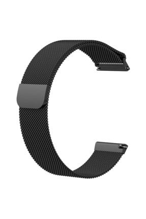 Fitbit Versa 2 Fb507 Uyumlu Metal Milanese Kordon Siyah versa2Xmil